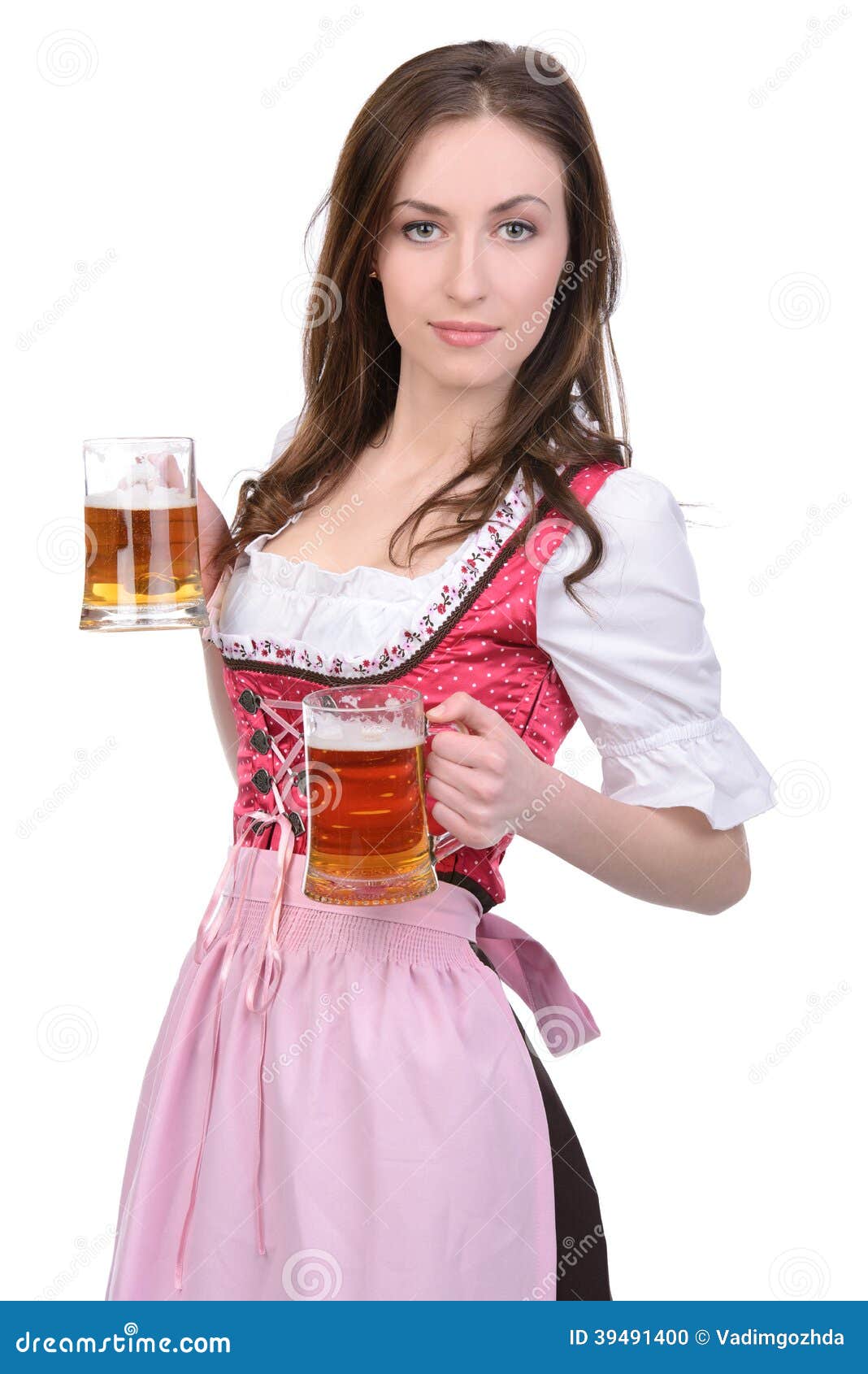 Girl with beer stock photo. Image of attractive, alcohol - 39491400