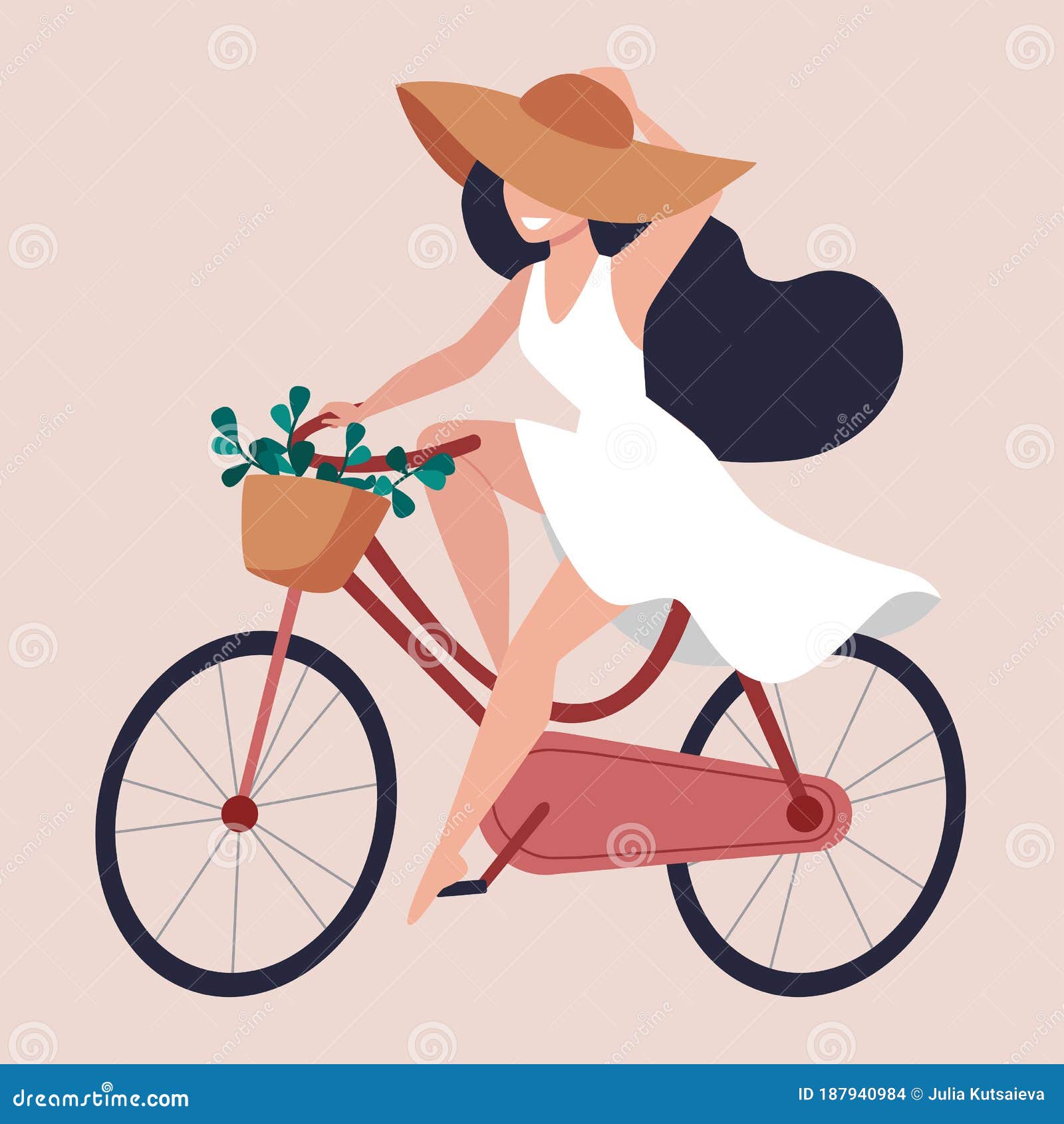 female bike with basket