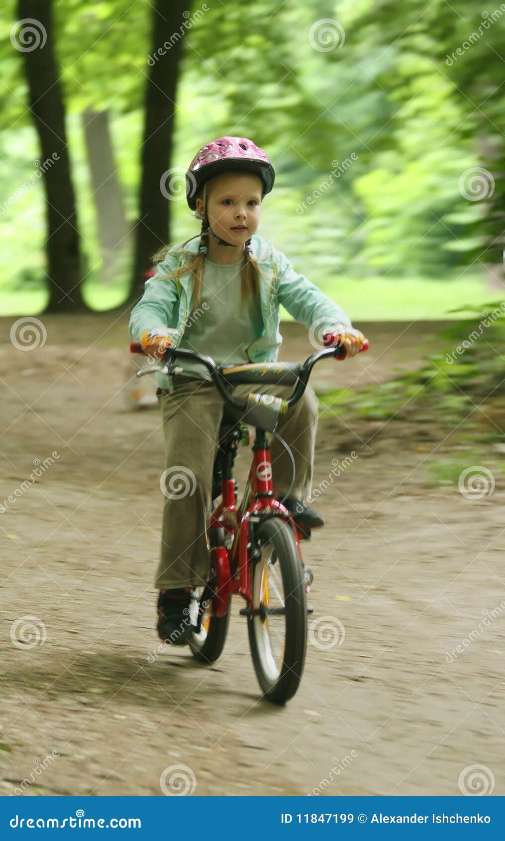 Girl on the bike. editorial stock image. Image of leisure 11847199