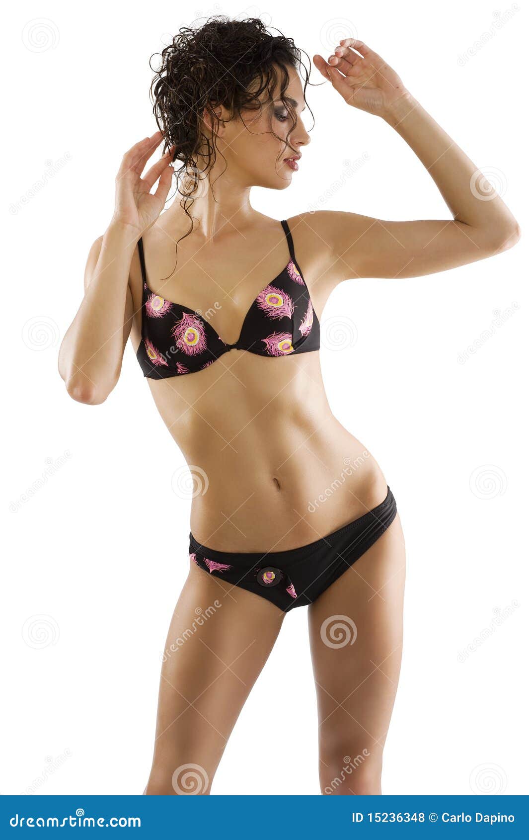 Girl In Bikini With Hair Style Stock Photo Image of female, luxury