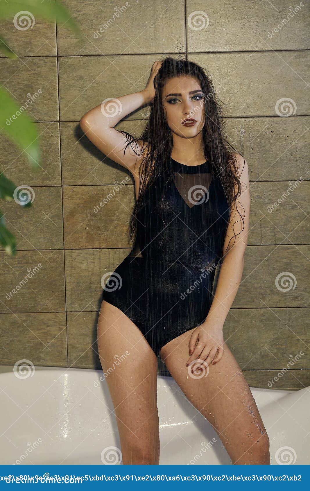 Naked Chic In Wet Suit