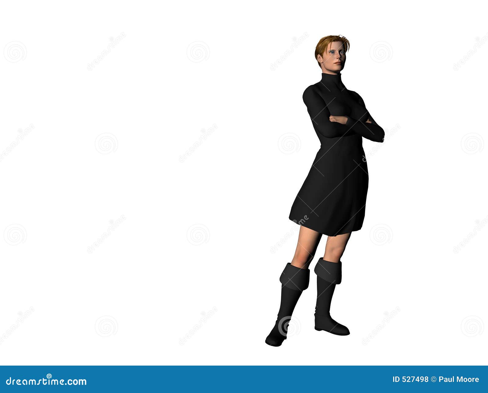 Girl in a Black Dress 5 stock illustration. Illustration of glass 527498