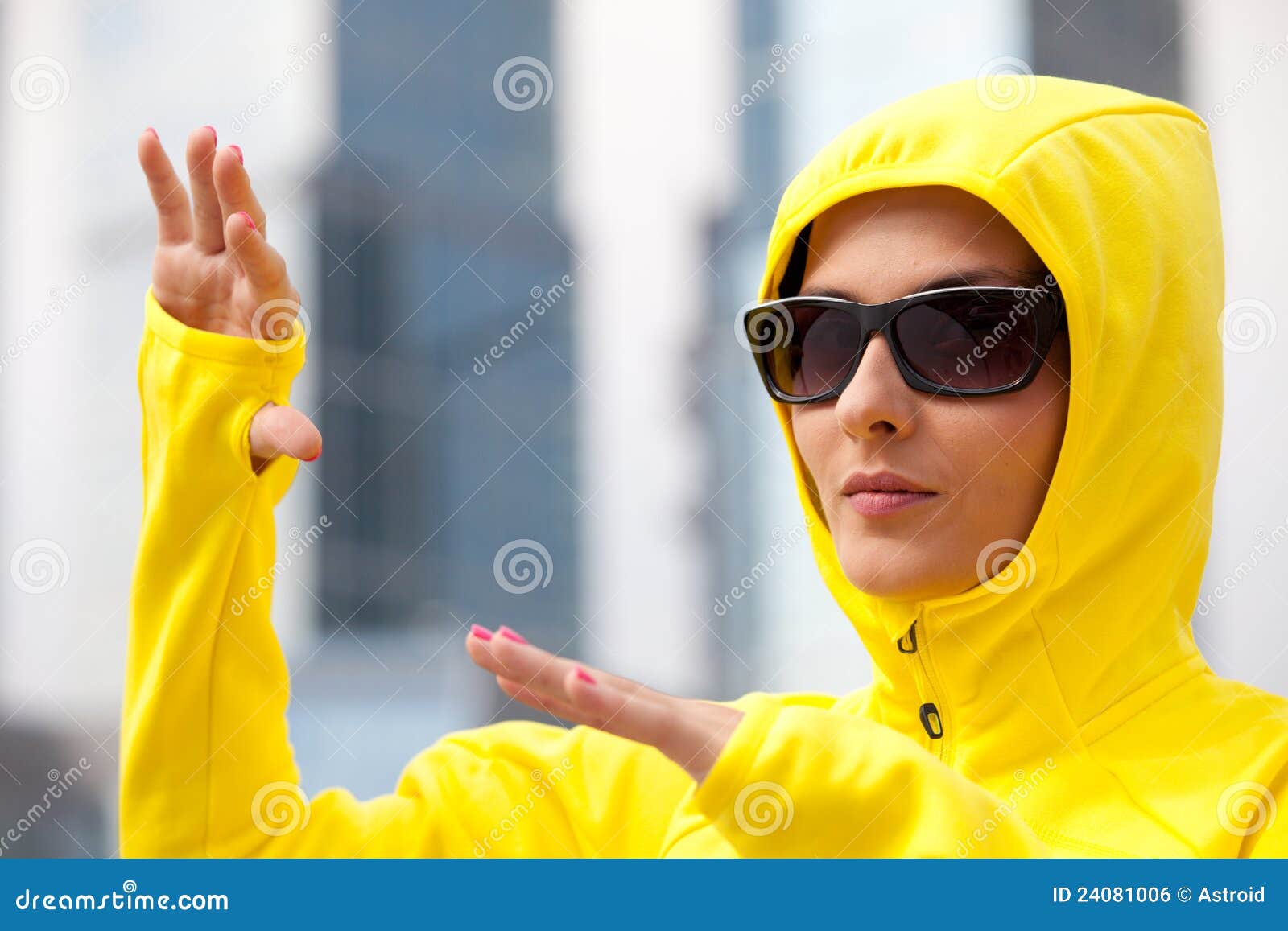 Girl in a black sunglasses stock photo. Image of lady 24081006