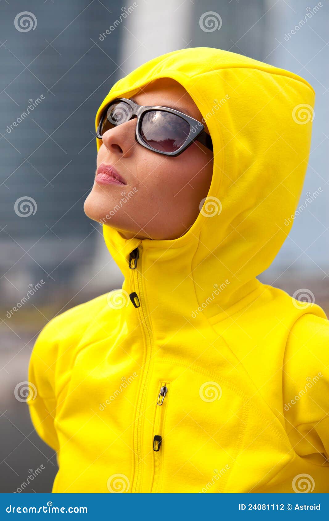 Girl in a black sunglasses stock photo. Image of fashion 24081112