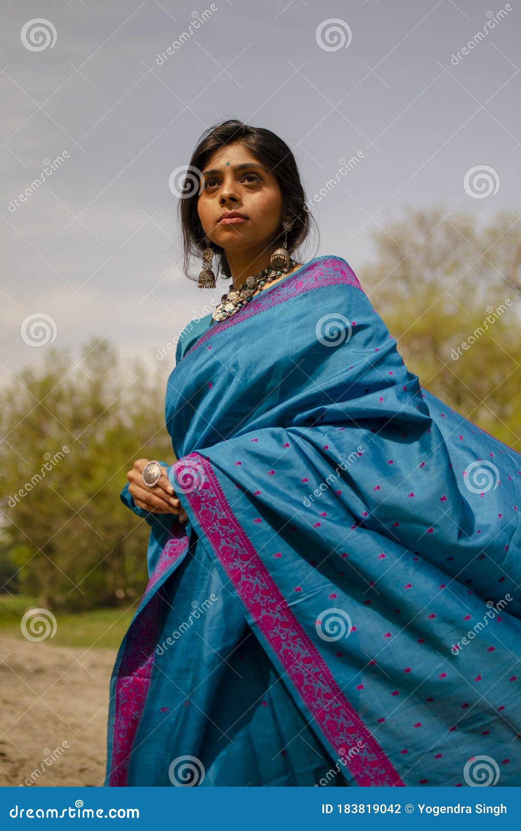 Blue Saree Aunty Telegraph