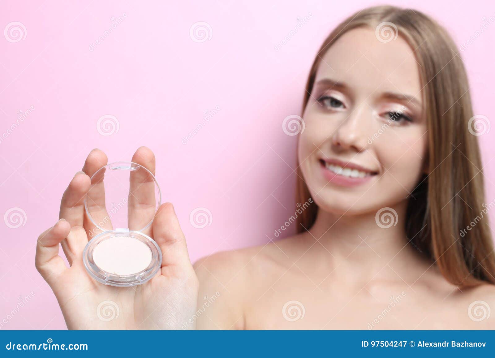 Girl with blush stock image. Image of person, perfect 97504247