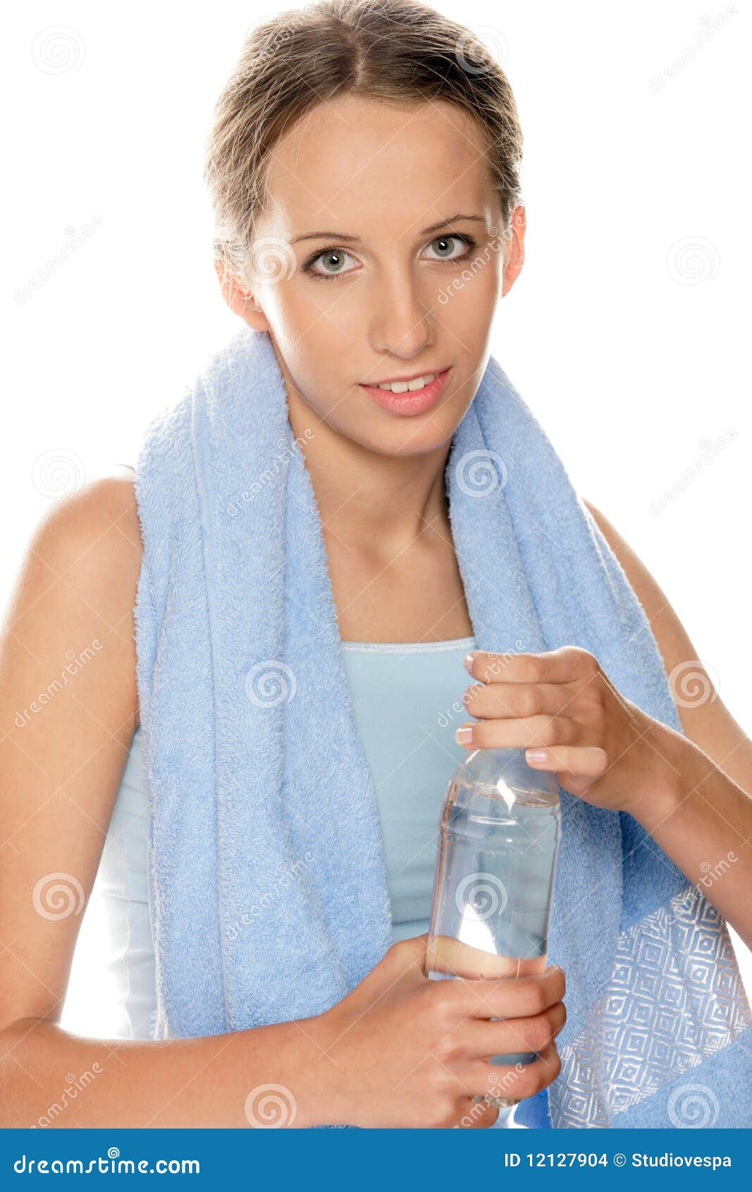 Girl with bottled water stock photo. Image of beautiful 12127904