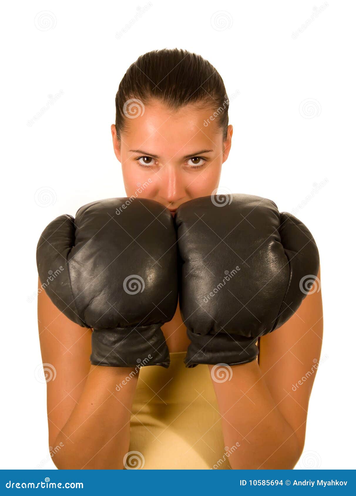 Girl in boxing gloves stock photo. Image of people, beautiful 10585694