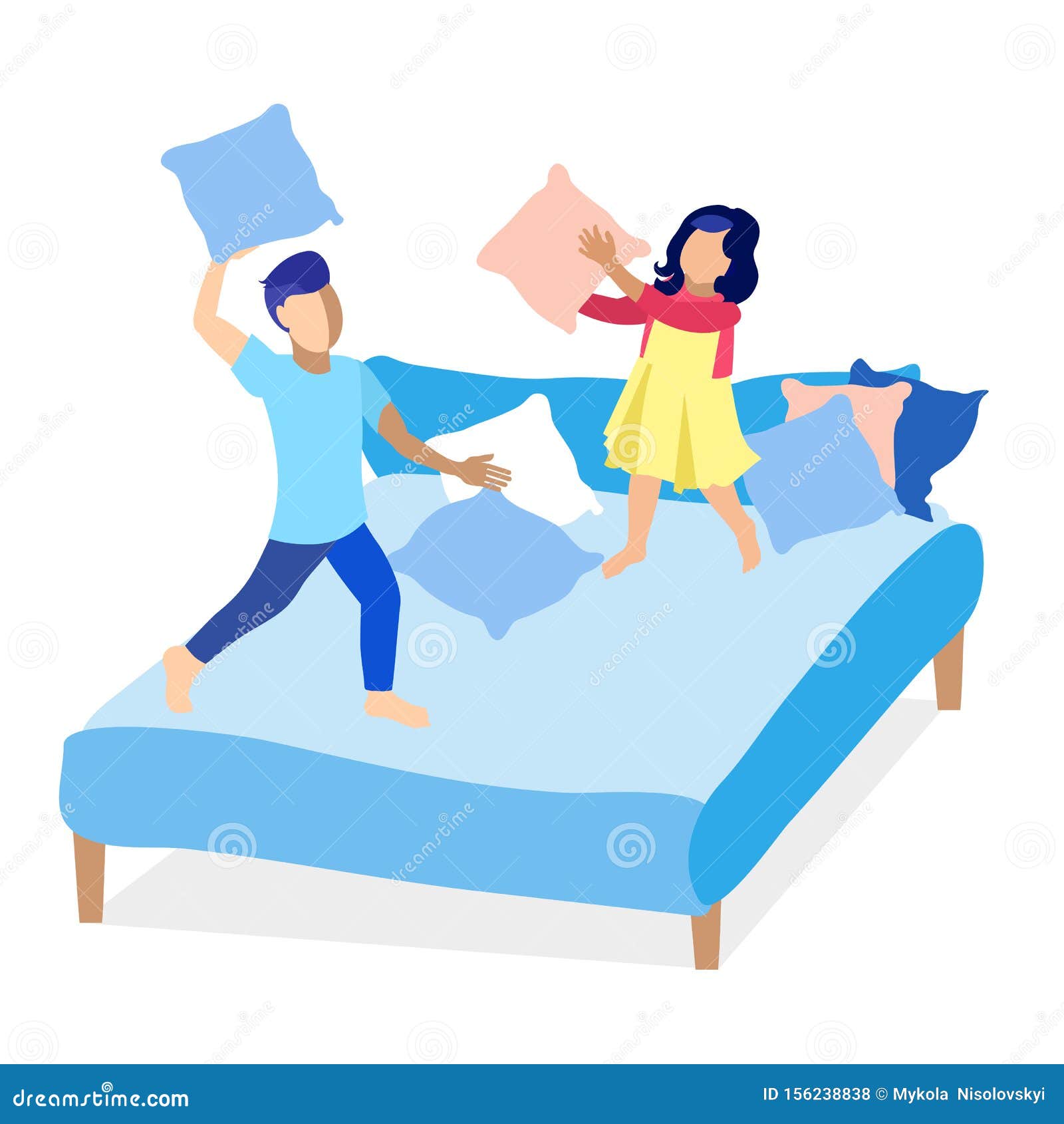 Girl and Boy Having Fun Fight with Pillows Cartoon Stock Vector - Illustration of fighting, cute: 156238838 Girl and Boy Having Fun Fight with Pillows Cartoon Stock Vector - Illustration of fighting, cute: 156238838