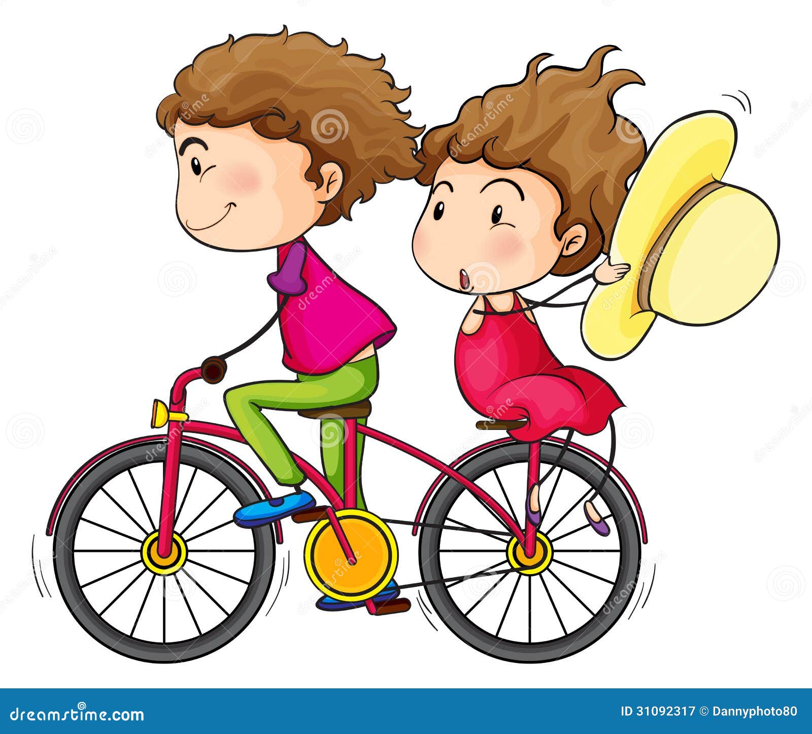 clipart girl riding bicycle - photo #26