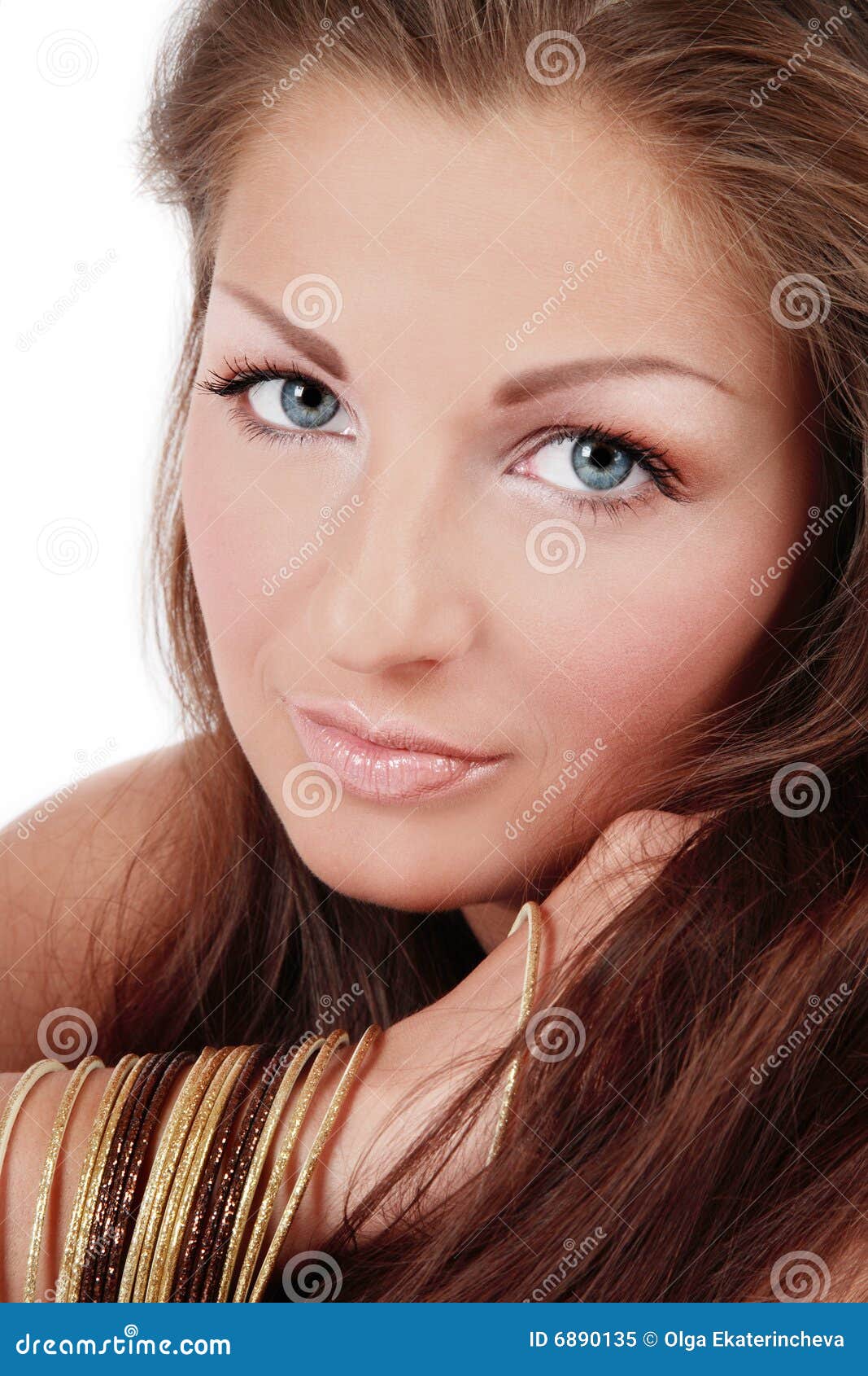 Girl with bracelets stock image. Image of background, seductive 6890135