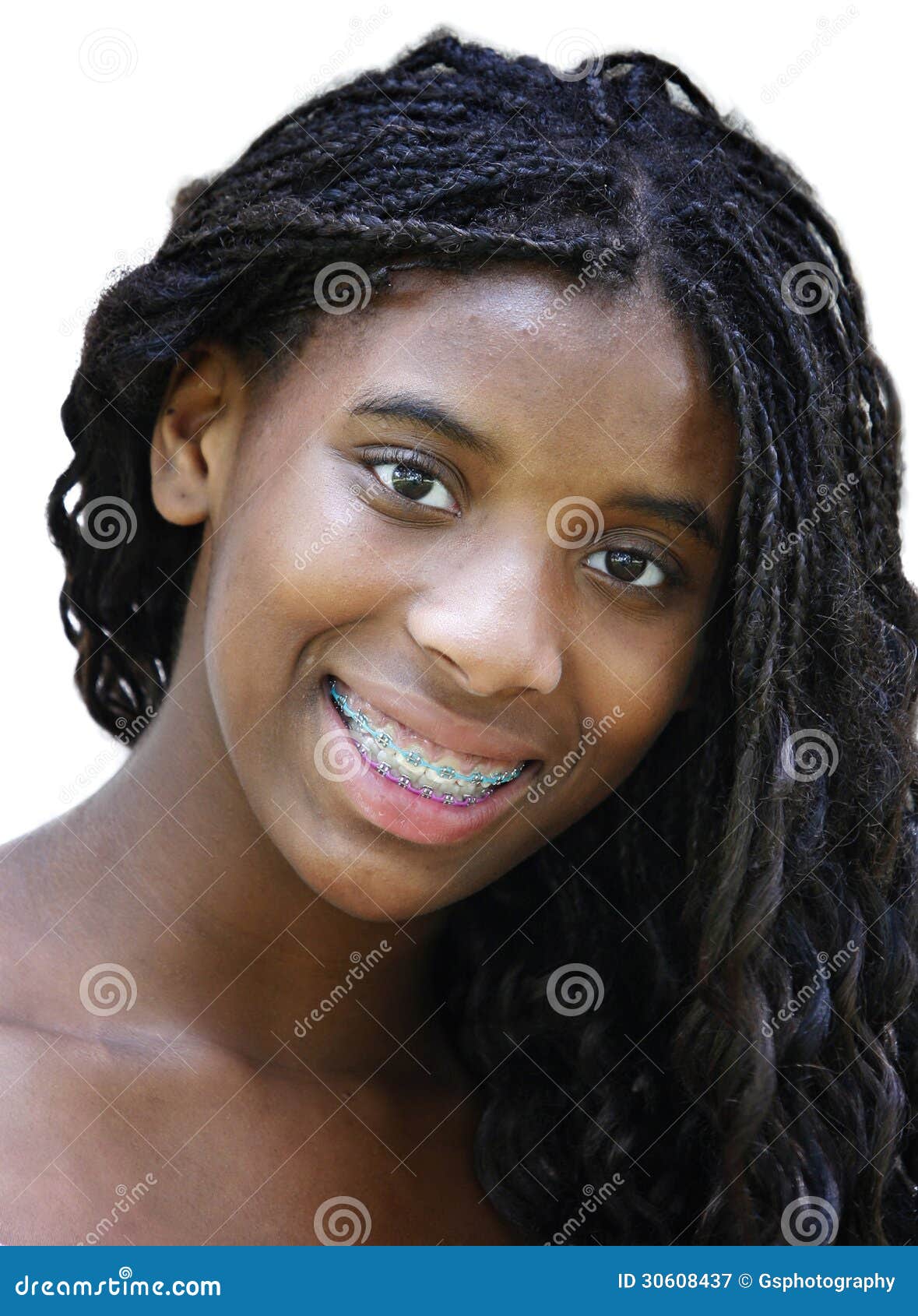 Black Girl Teens With Braces