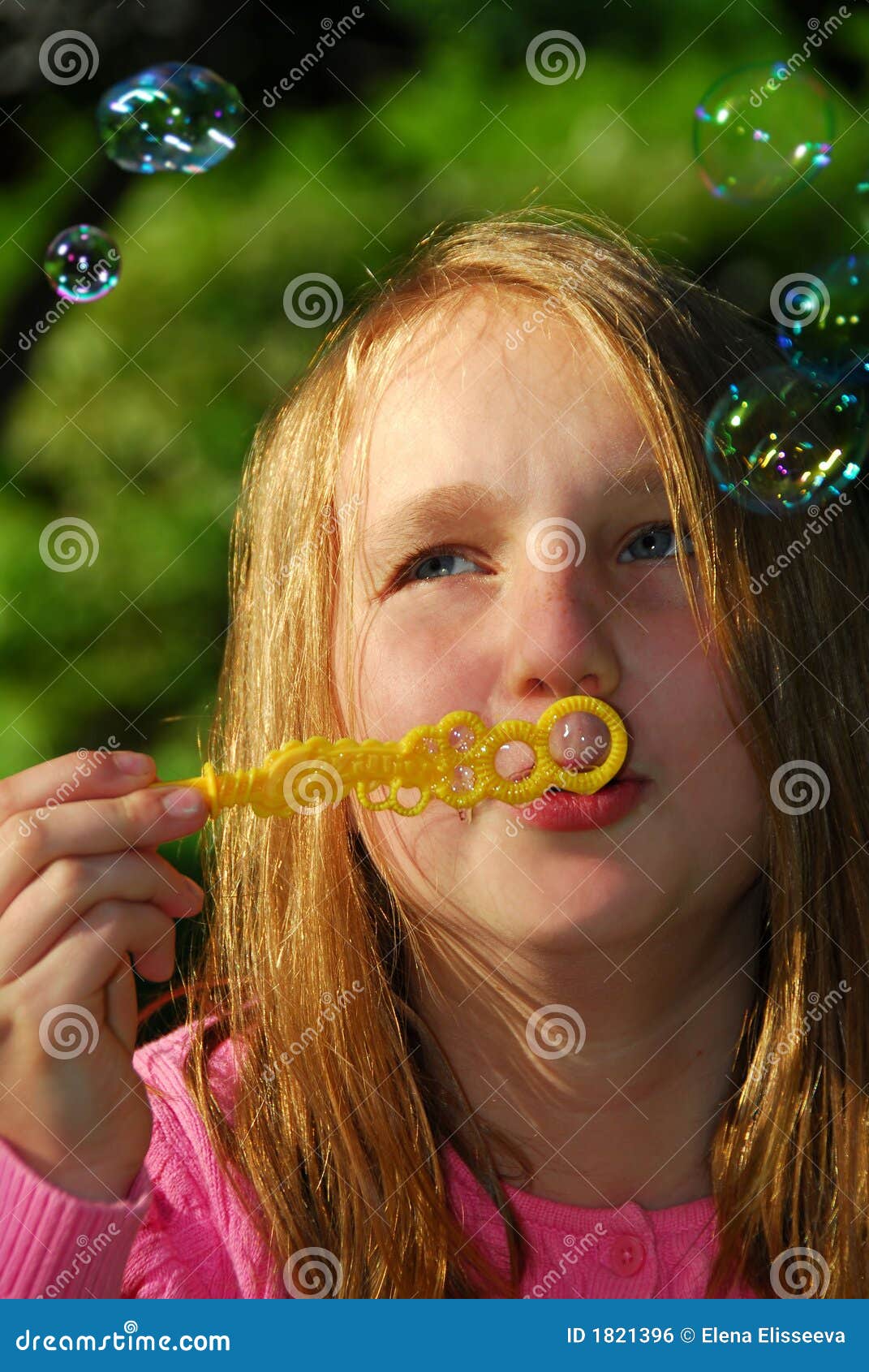 Girl bubbles stock photo. Image of happy, childhood, girl 1821396