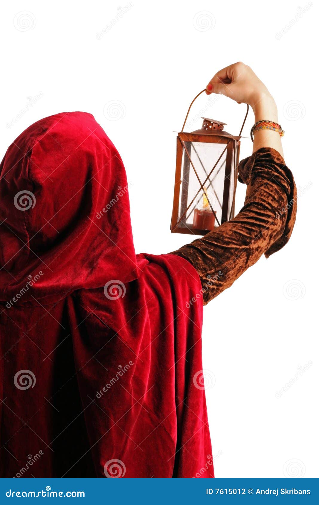 Girl with a candlelantern stock photo. Image of human 7615012