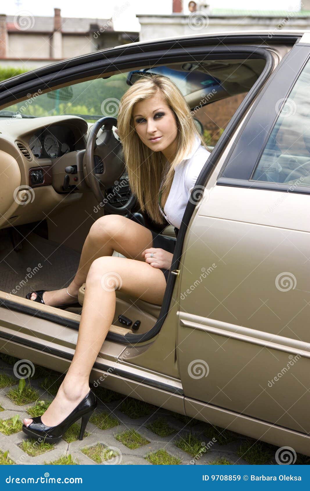 Girl and cars