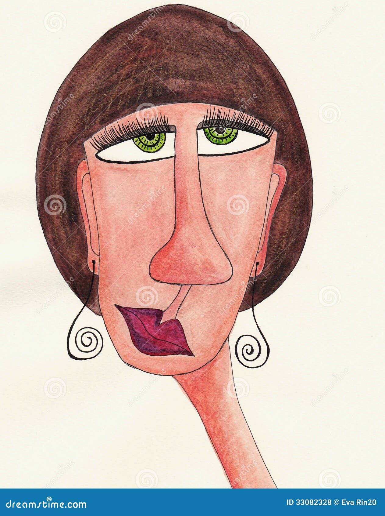 Girl Cartoon Character. Avatar Stock Illustration - Illustration of portrait, ugly: 33082328 Girl Cartoon Character. Avatar Stock Illustration - Illustration of portrait, ugly: 33082328