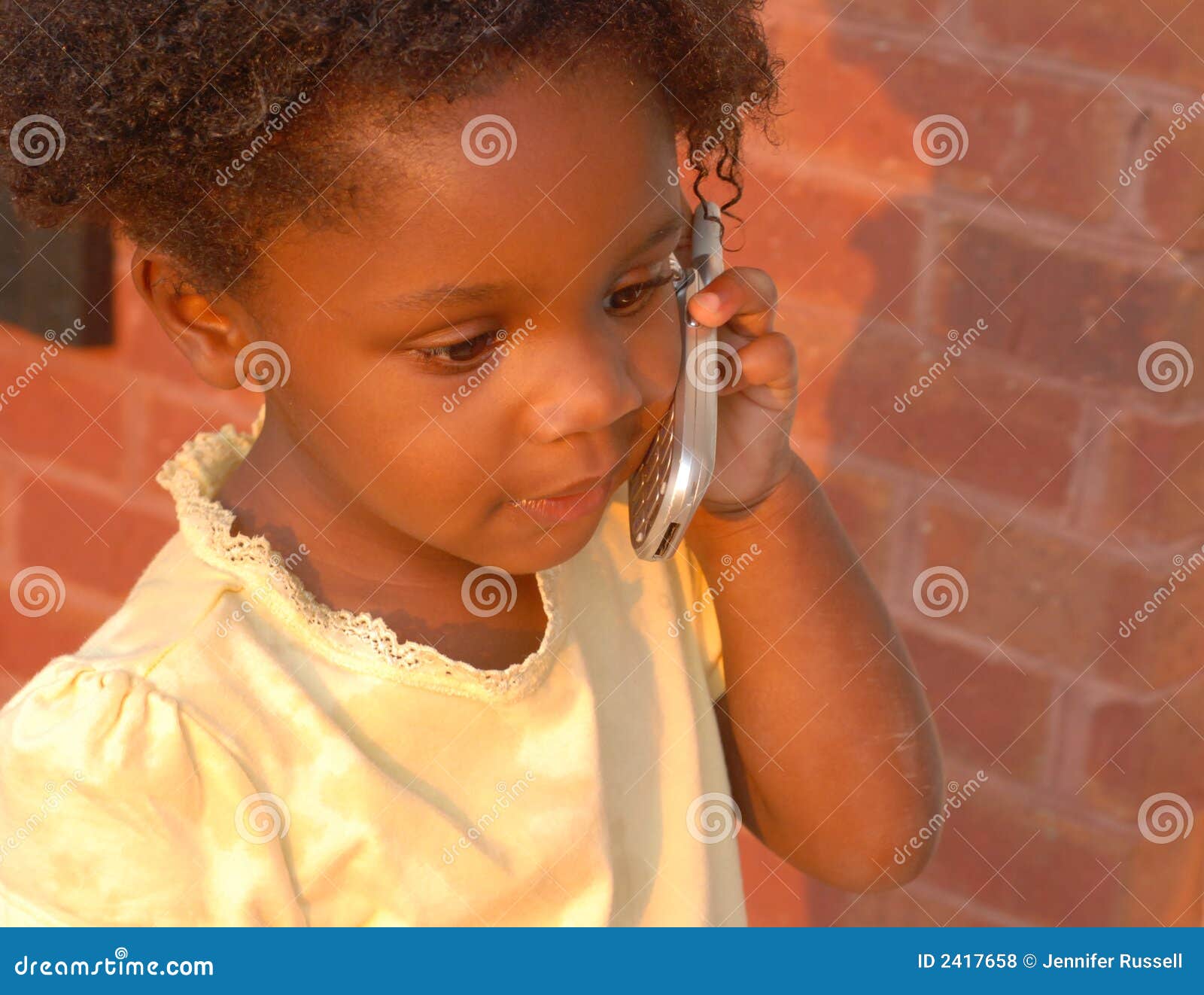 Girl on Cell Phone stock photo. Image of talking, female - 2417658