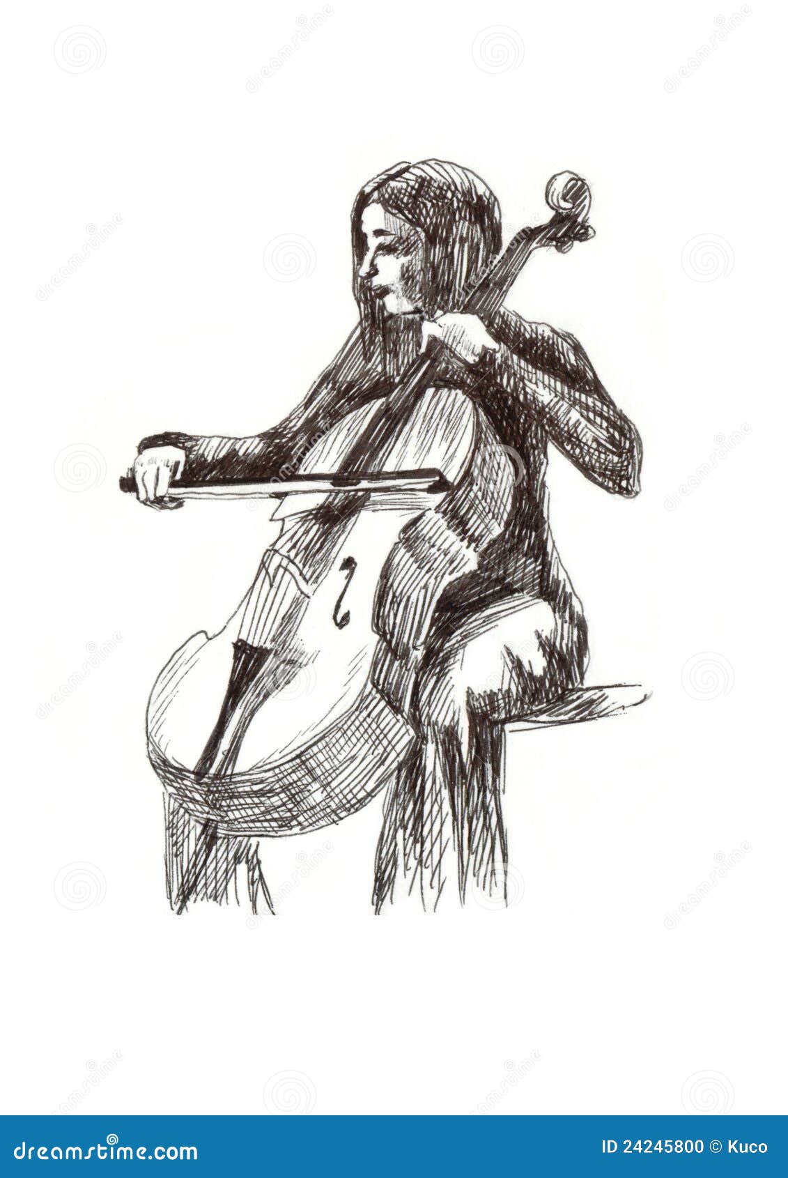 How to Draw a Cello  DrawingNow