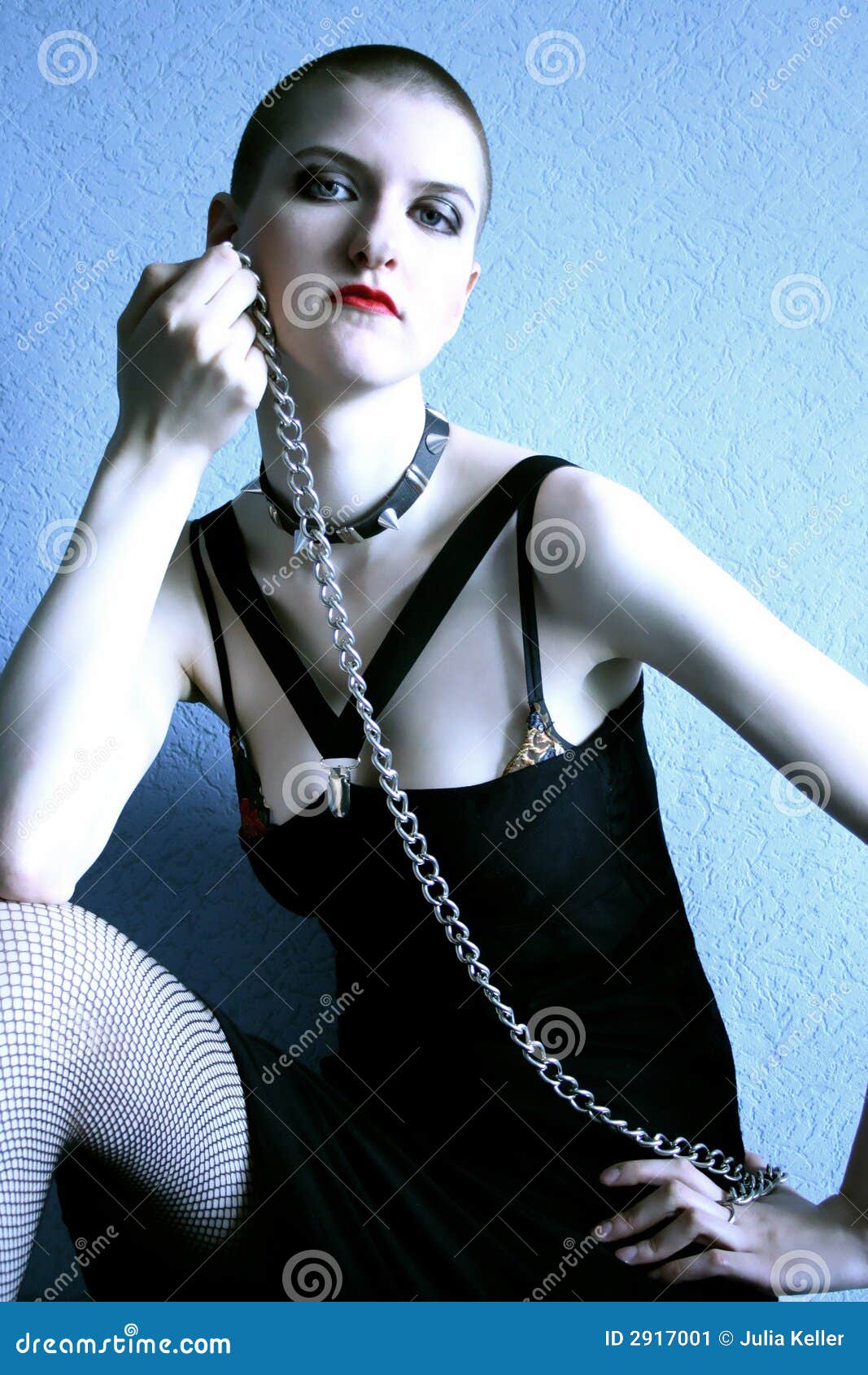 Girl with chain stock image. Image of human, desire, female 2917001