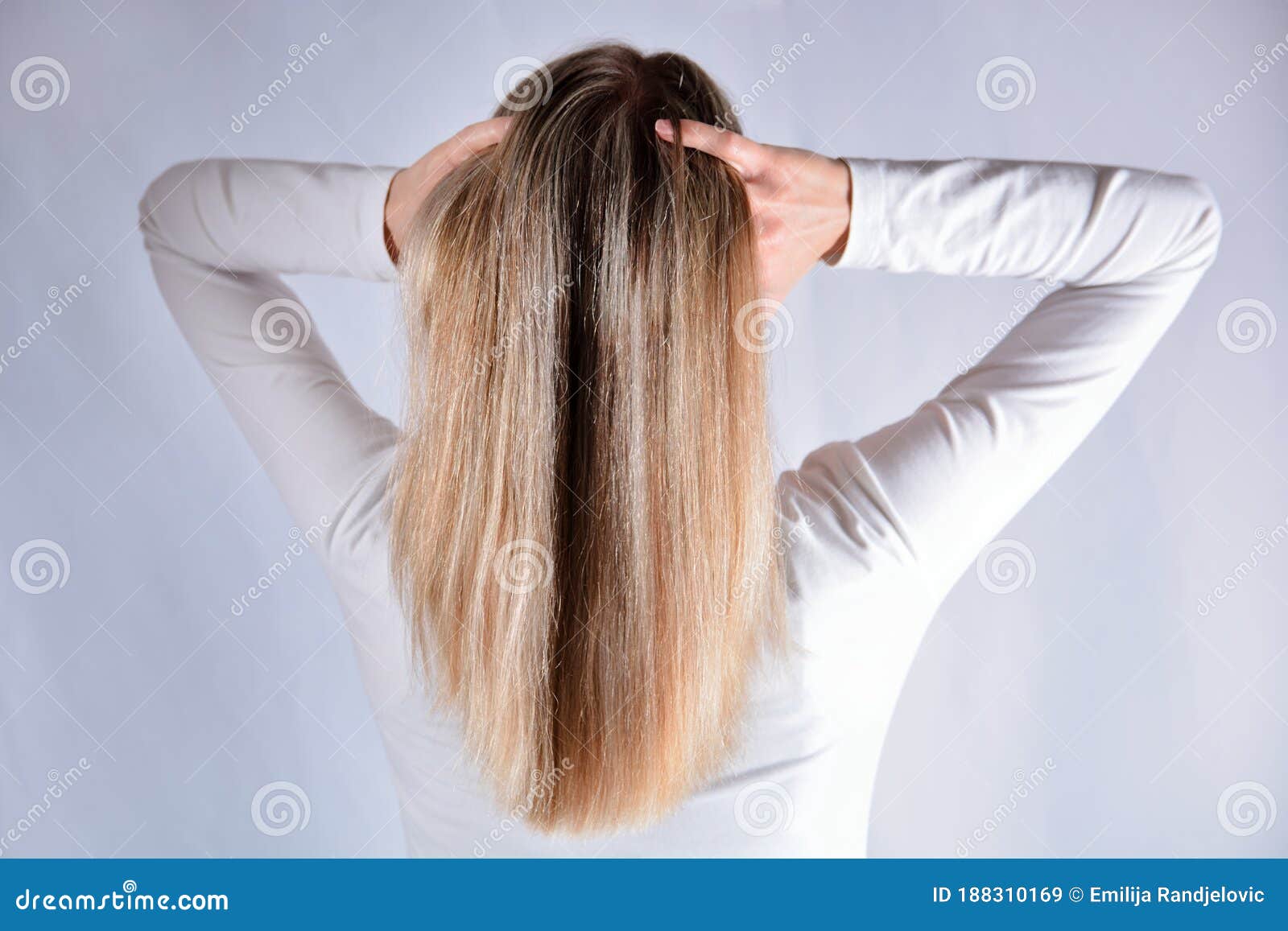 Girl Changing Hairstyle with Hand in Studio, Woman with Blonde Toned Hair Color. Hair Care Concept Stock Image - Image of head, attractive: 188310169 Girl Changing Hairstyle with Hand in Studio, Woman with Blonde Toned Hair Color. Hair Care Concept Stock Image - Image of head, attractive: 188310169