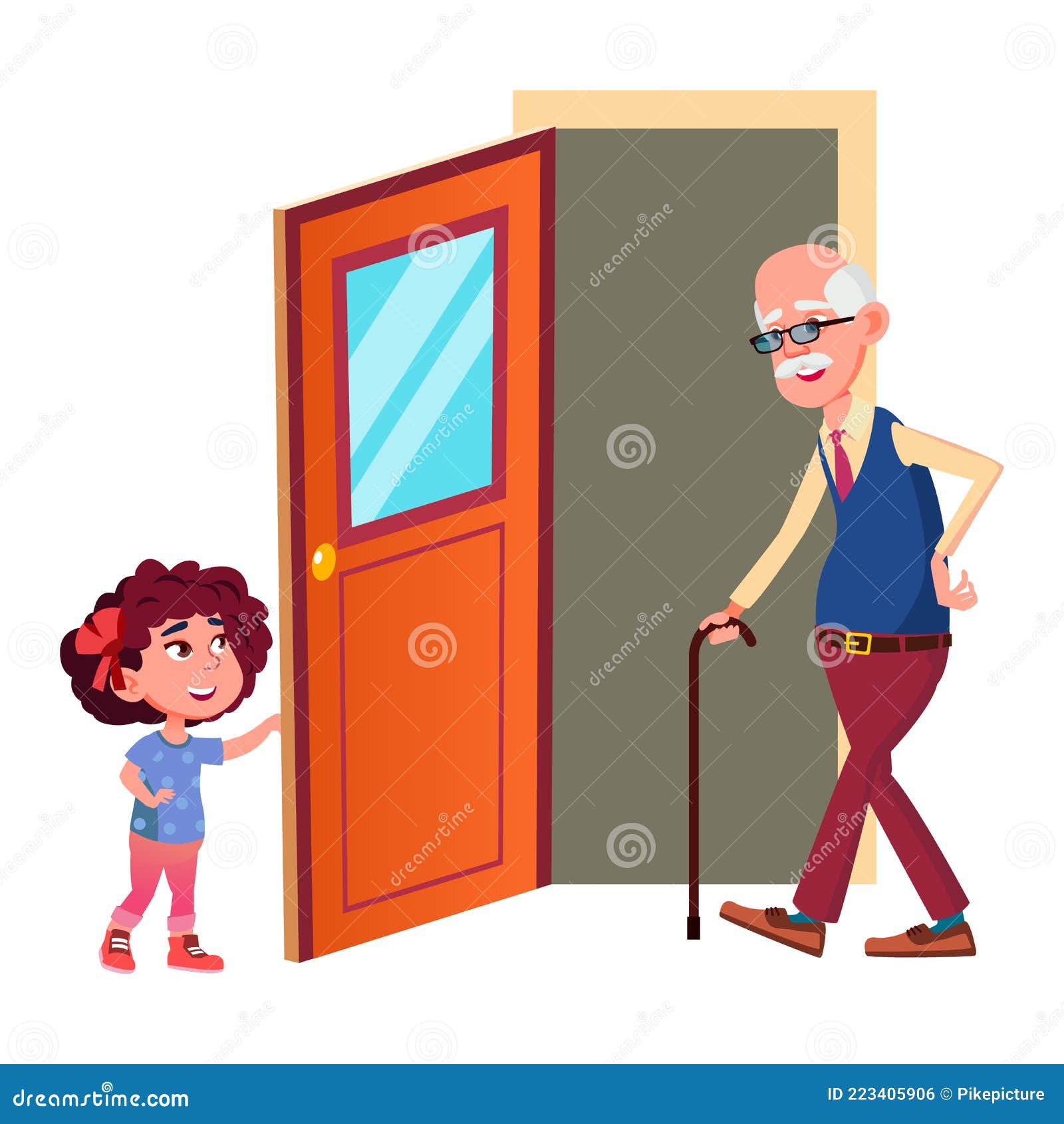 Door Girl Opening Stock Illustrations 122 Door Girl Opening Stock Illustrations Vectors Clipart Dreamstime