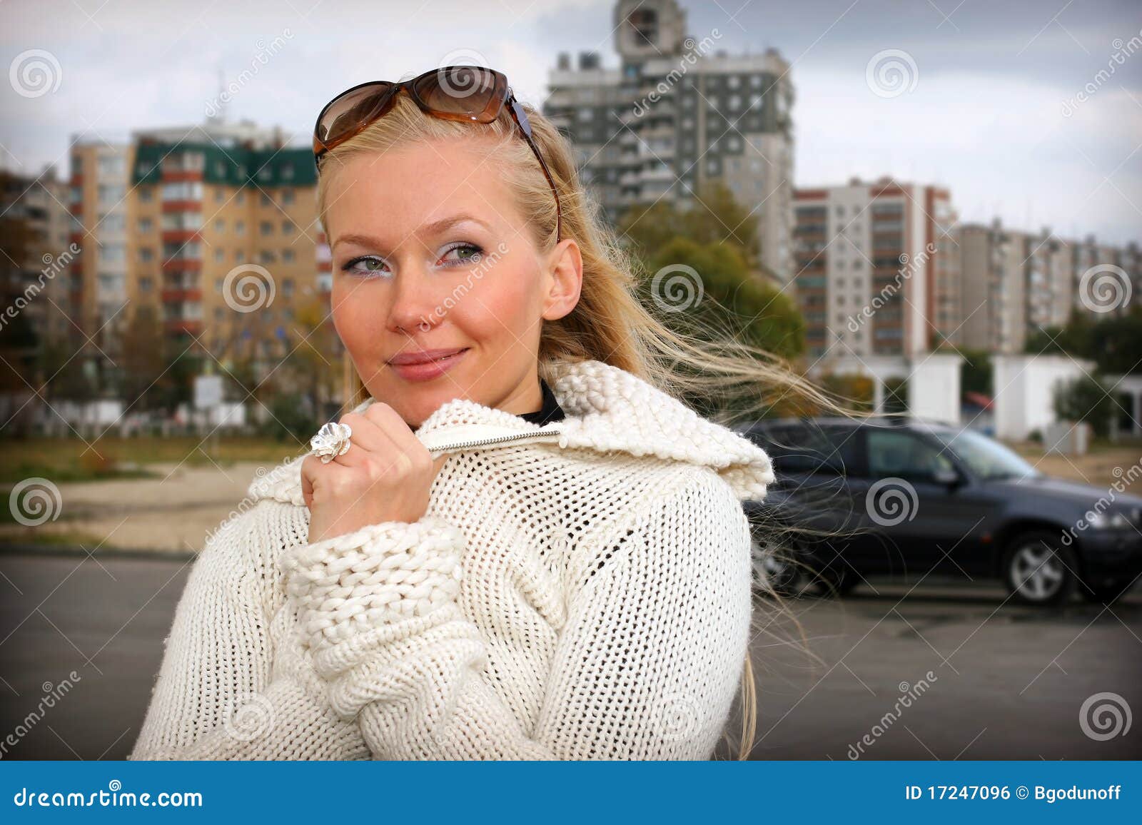 Girl in city stock photo. Image of positive, freshness 17247096