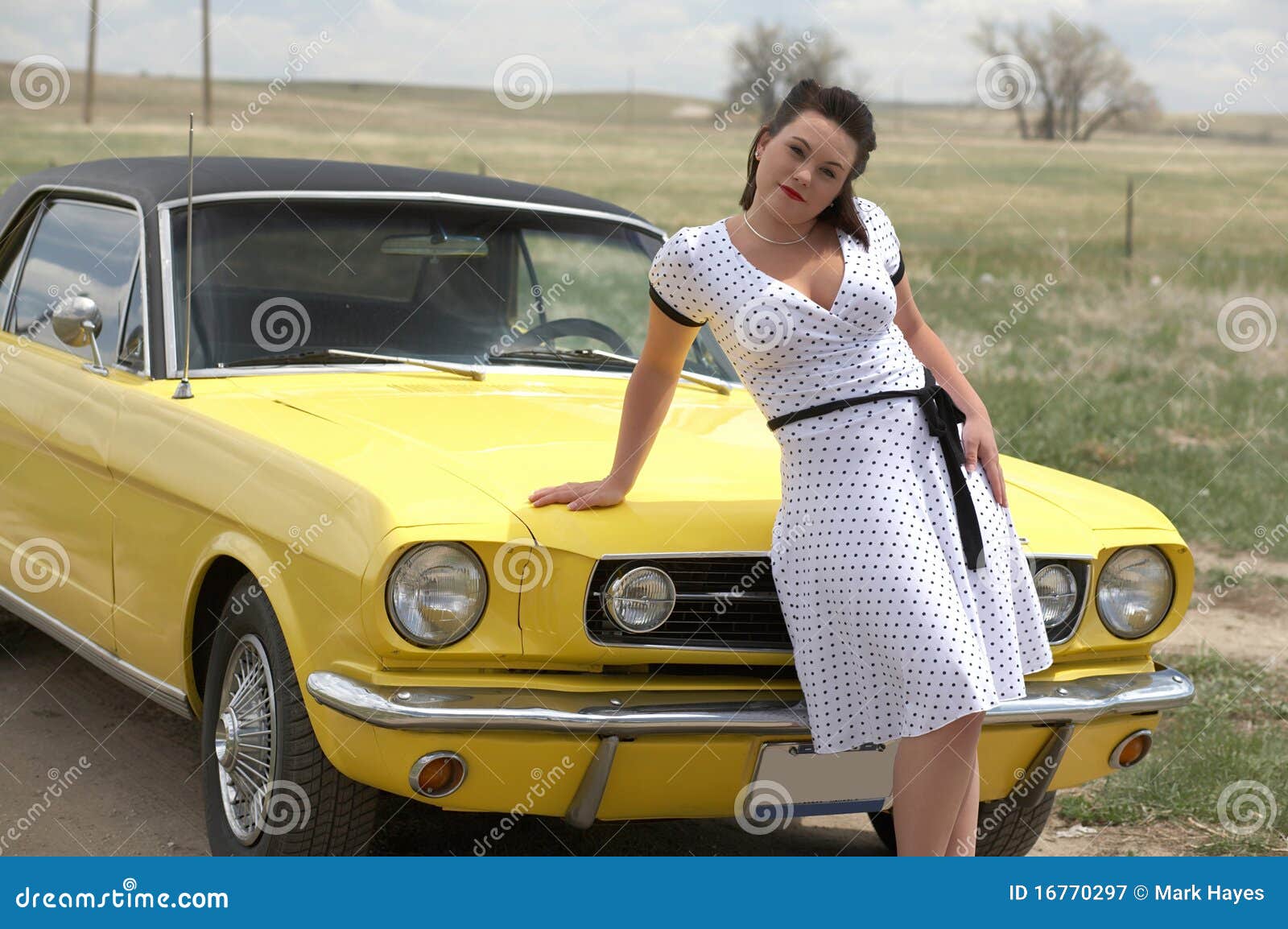 Girl And Classic Car Royalty Free Stock Photography Image 16770297