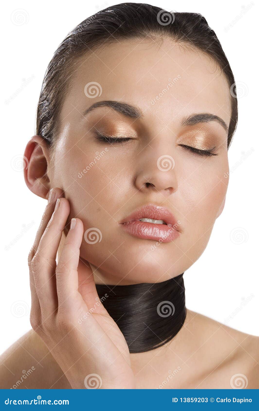 Girl With Closed Eyes Stock Photos - Image: 13859203