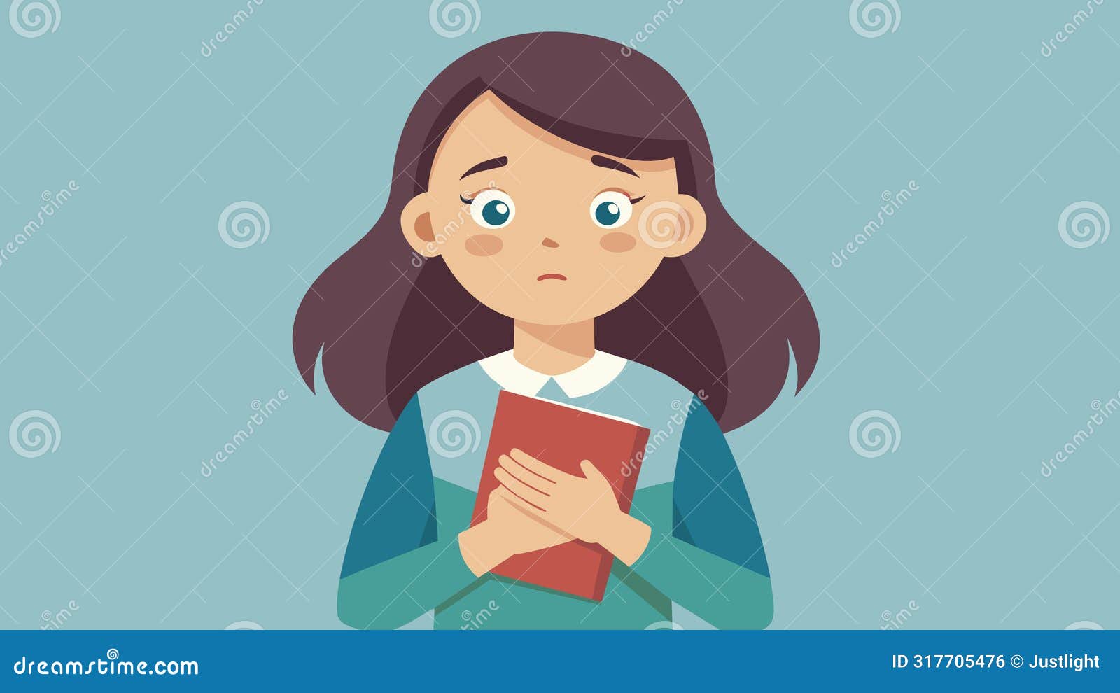 a girl clutches her bible close to her chest with a determined look on her face ready to show off her memorization