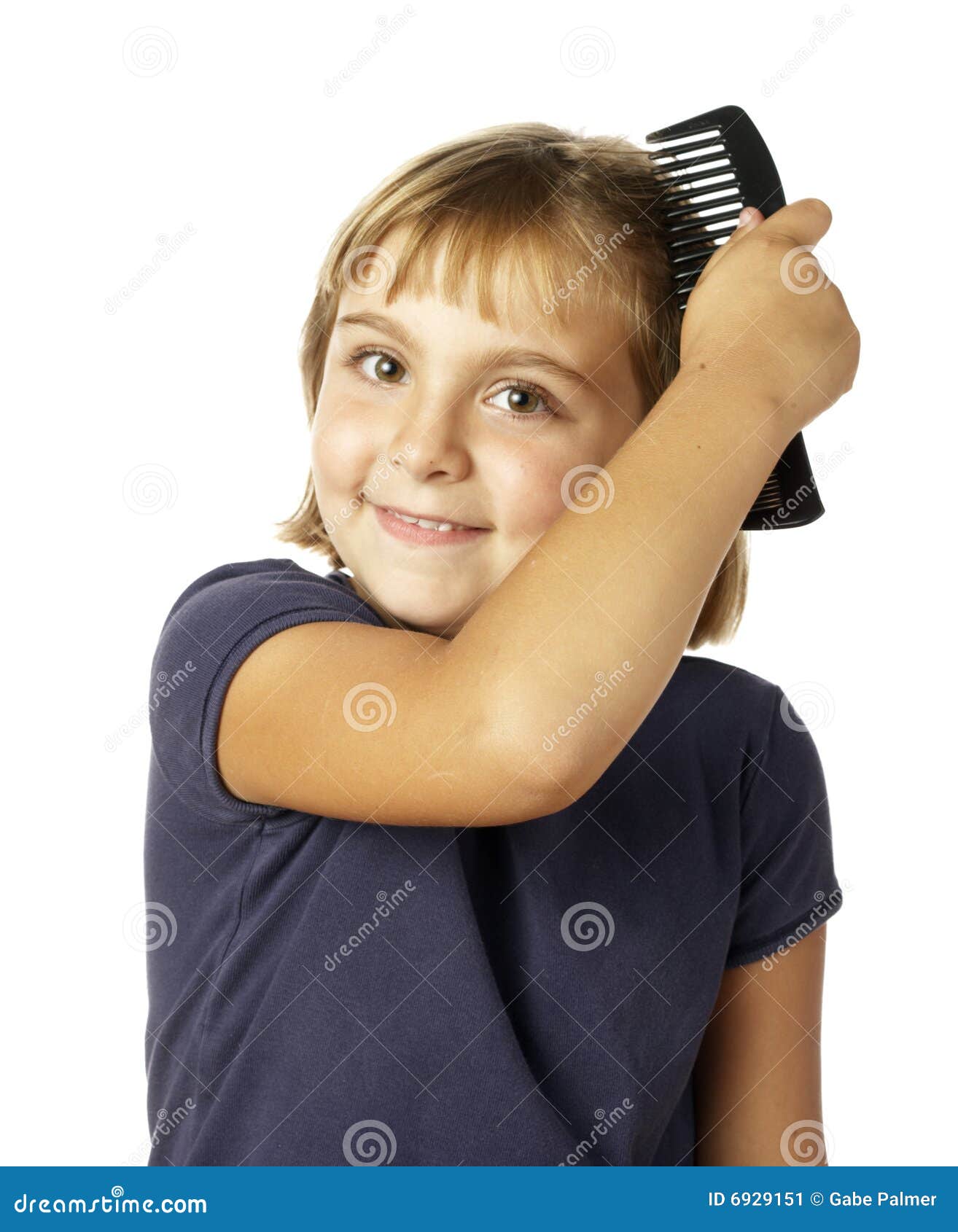 Combing Wet Hair RoyaltyFree Stock Image 5455624