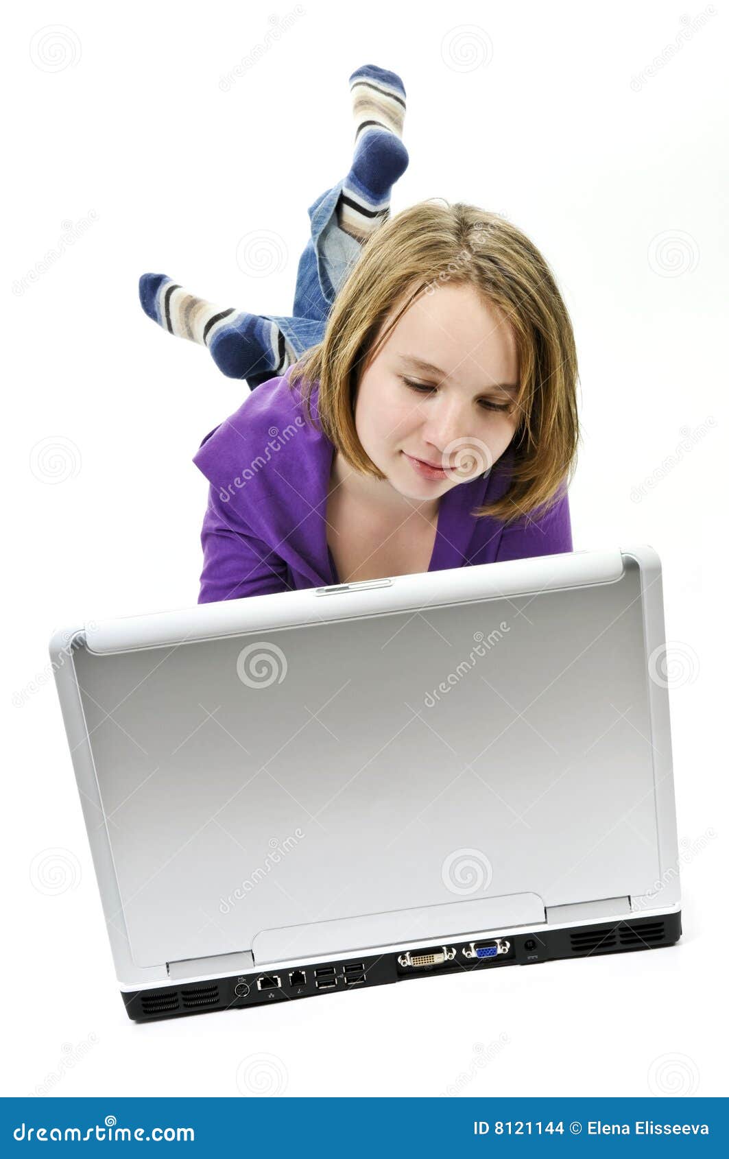 Girl With Computer S