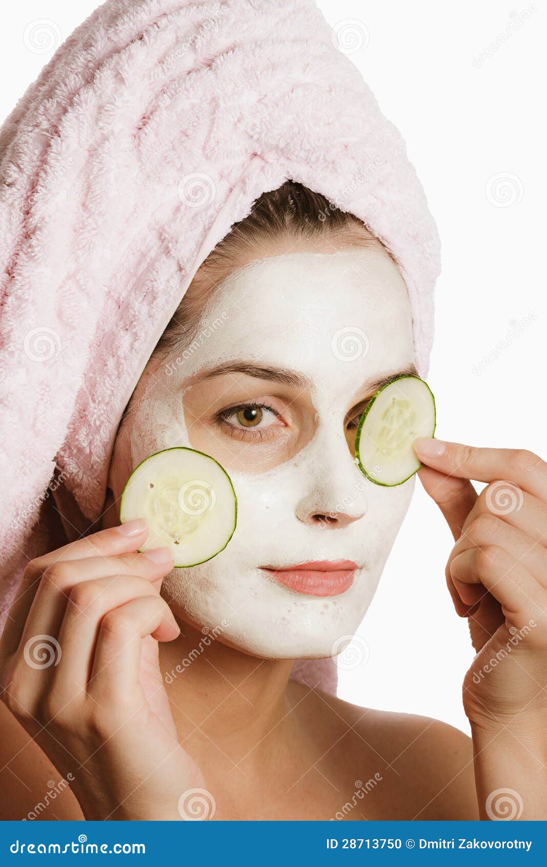 Girl in cosmetic mask stock photo. Image of complexion 28713750