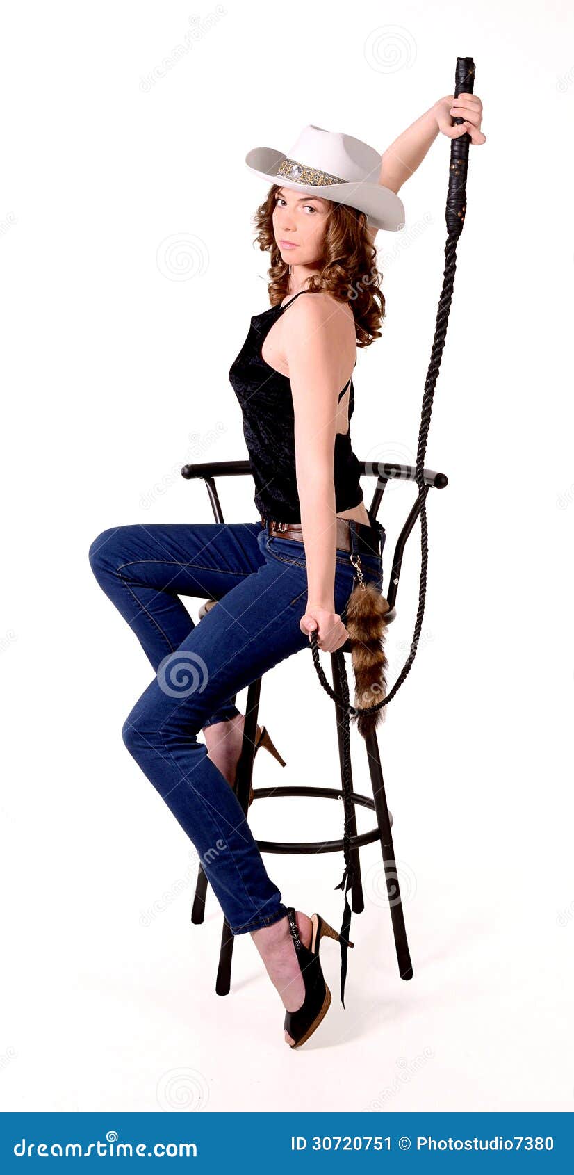 Girl In A Cowboy Hat Stock Image - Image: 30720751