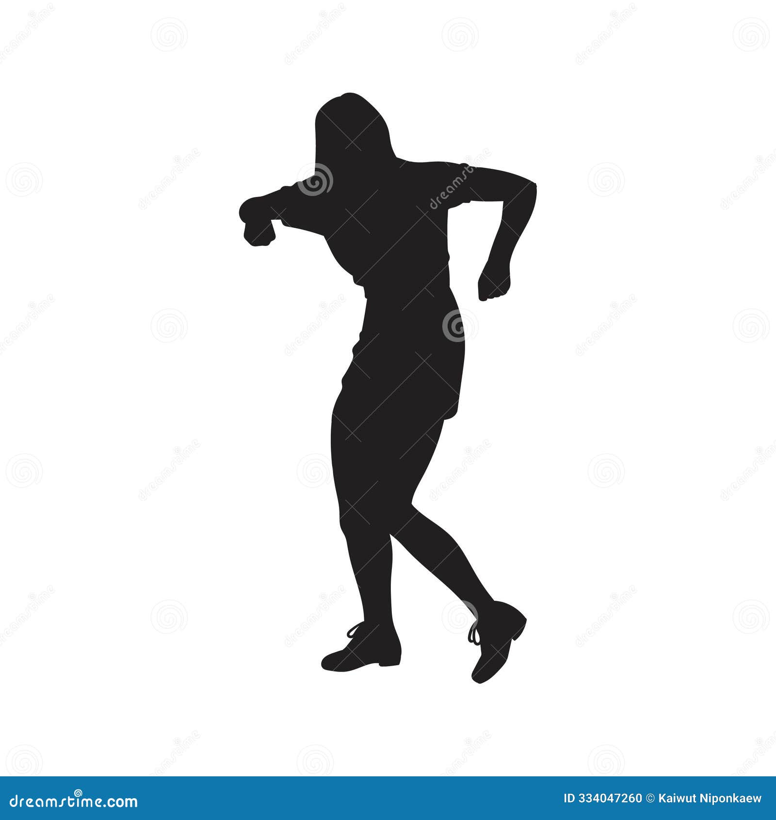 Girl Dancing Black Silhouette Vector Stock Vector - Illustration of body,  street: 334047260, image size:1600x1690