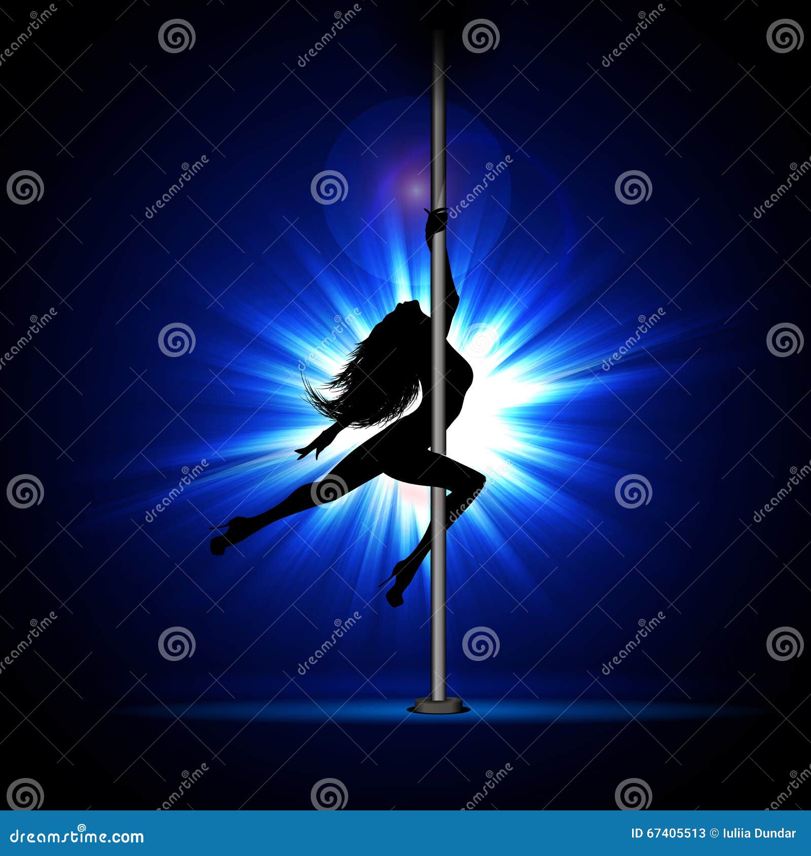 Girl Dancing Striptease Stock Illustration Illustration Of Left 67405513