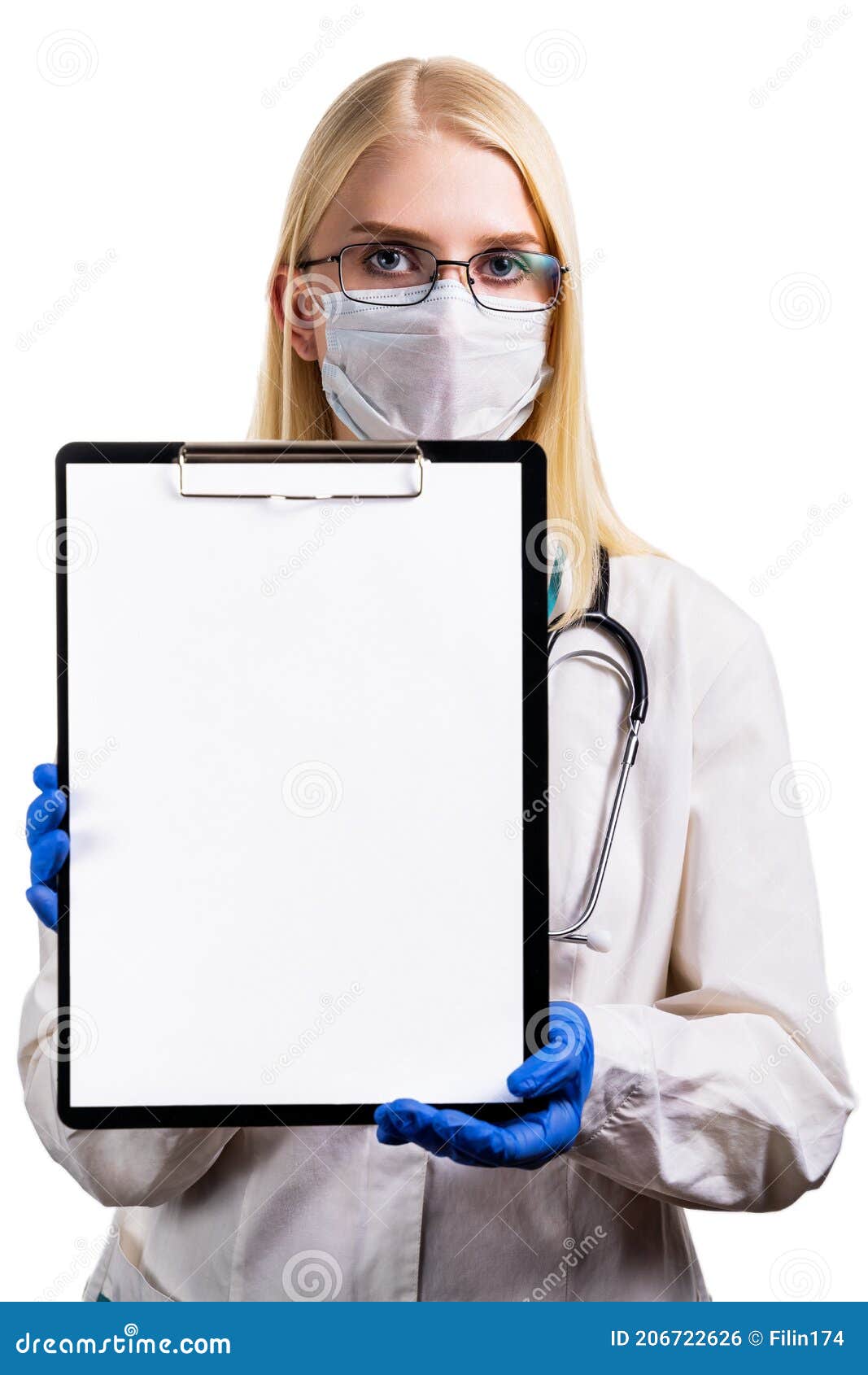 Person Wearing Medical Gown Gloves Surgical Mask Different Angle Shots  Taken With Empty Sticker Paper Accessories Modern Smartphone Stock Photo by  ©artursz 386557248