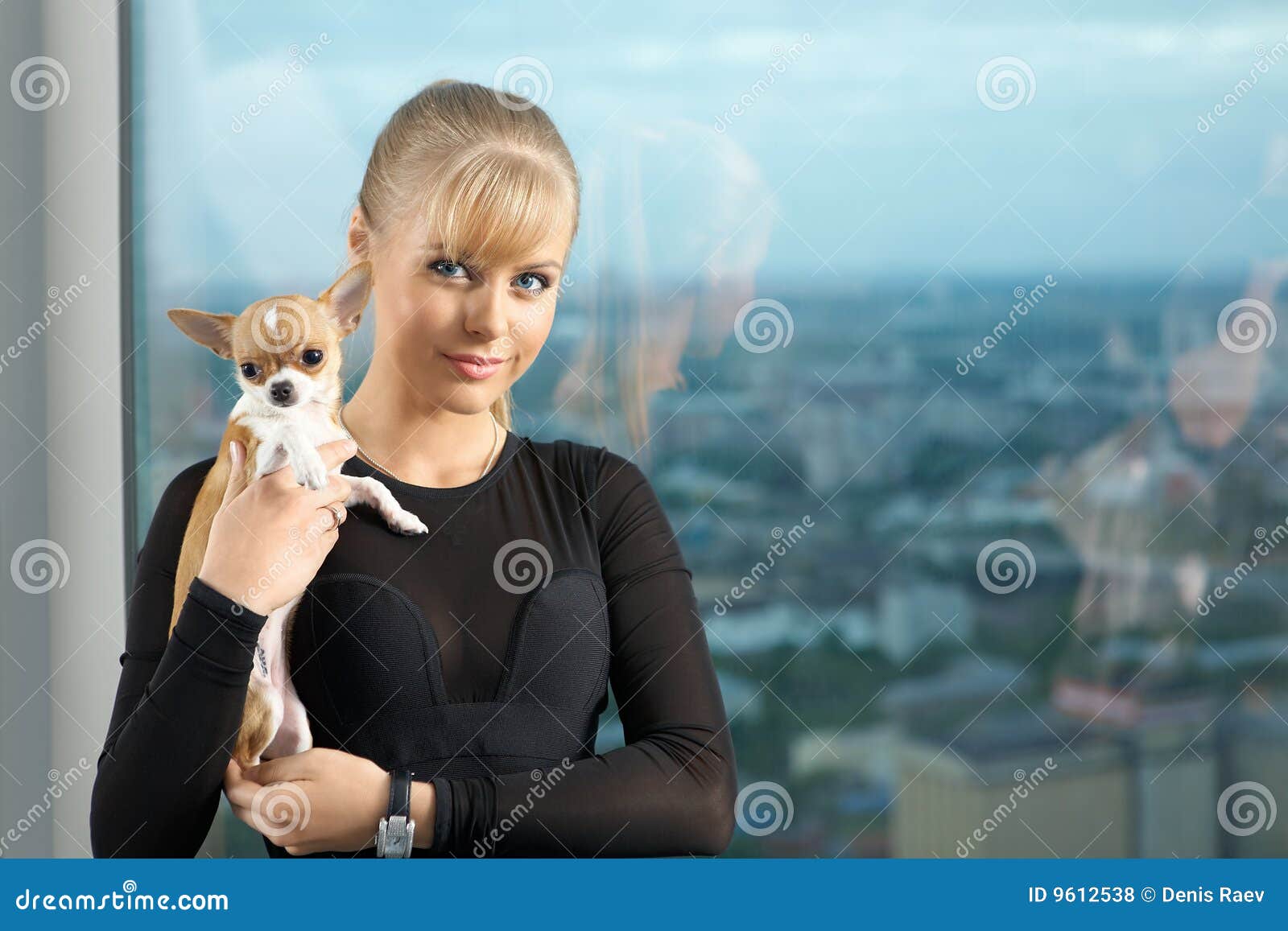 Girl With Doggie Stock Photo Image Of Person Girl Face 961