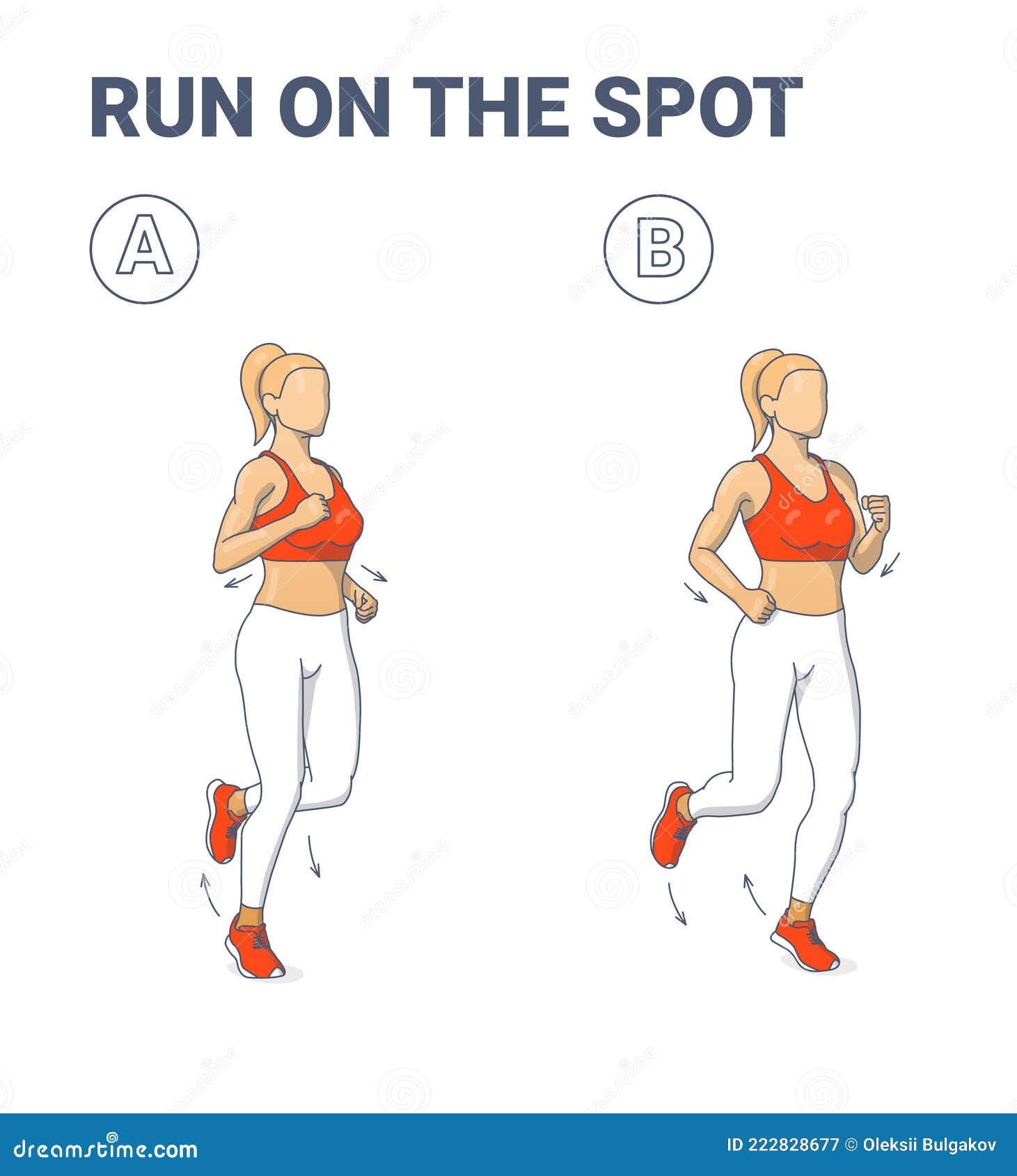 jog in place clipart