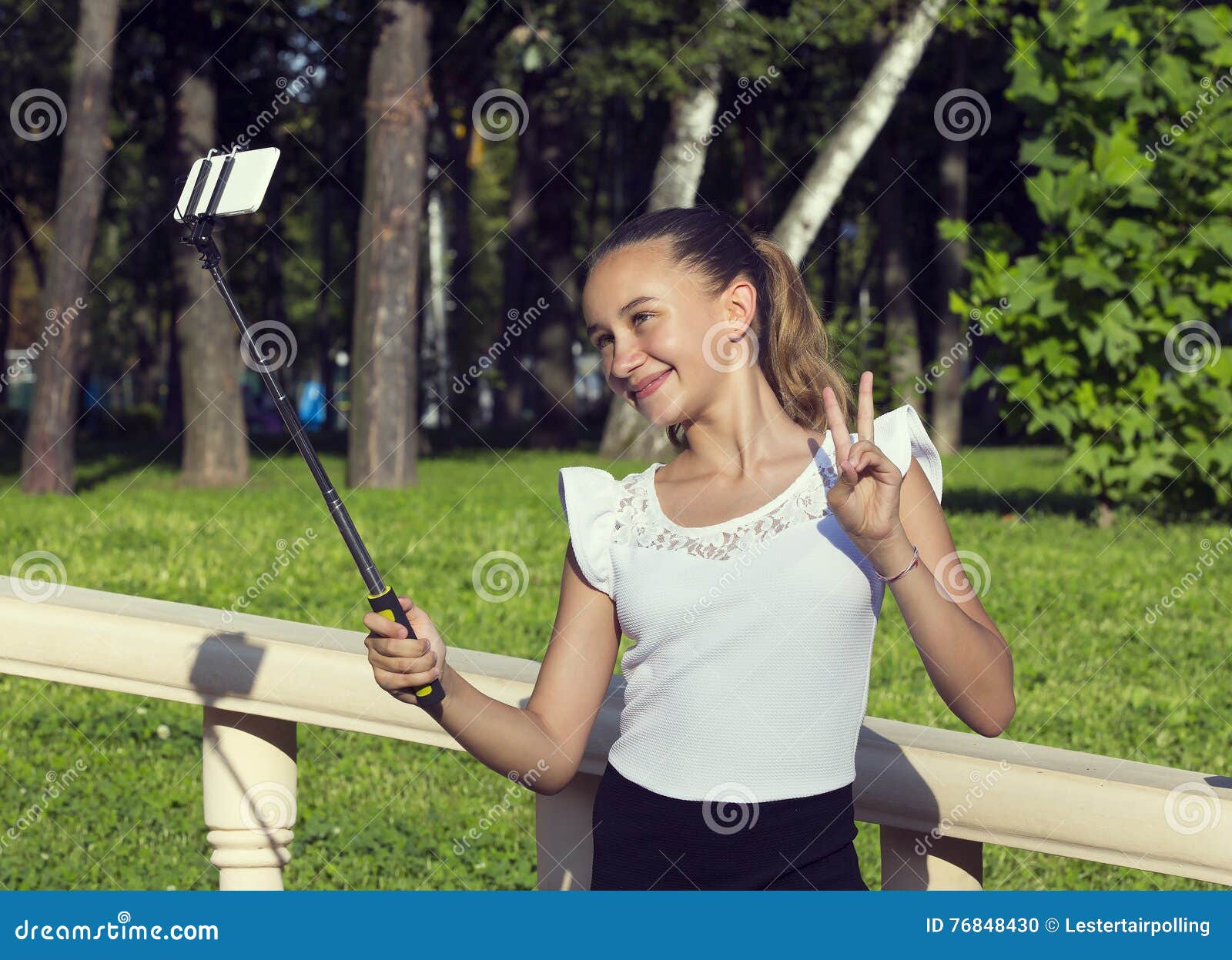 Delightful Girl Doing Selfie Photos - Free & Royalty-Free Stock Photos