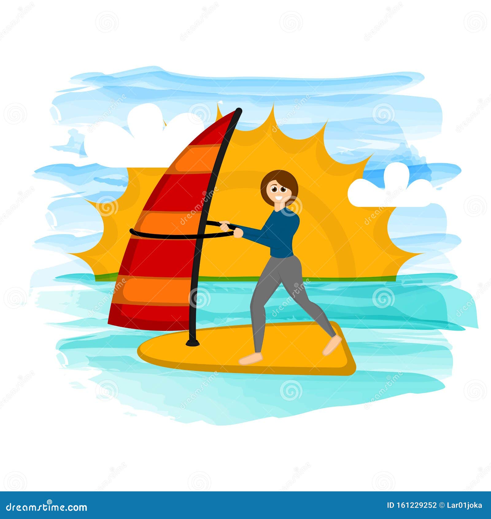 Girl Windsurfing Stock Illustrations – 366 Girl Windsurfing Stock  Illustrations, Vectors \u0026 Clipart - Dreamstime, image size:1600x1690