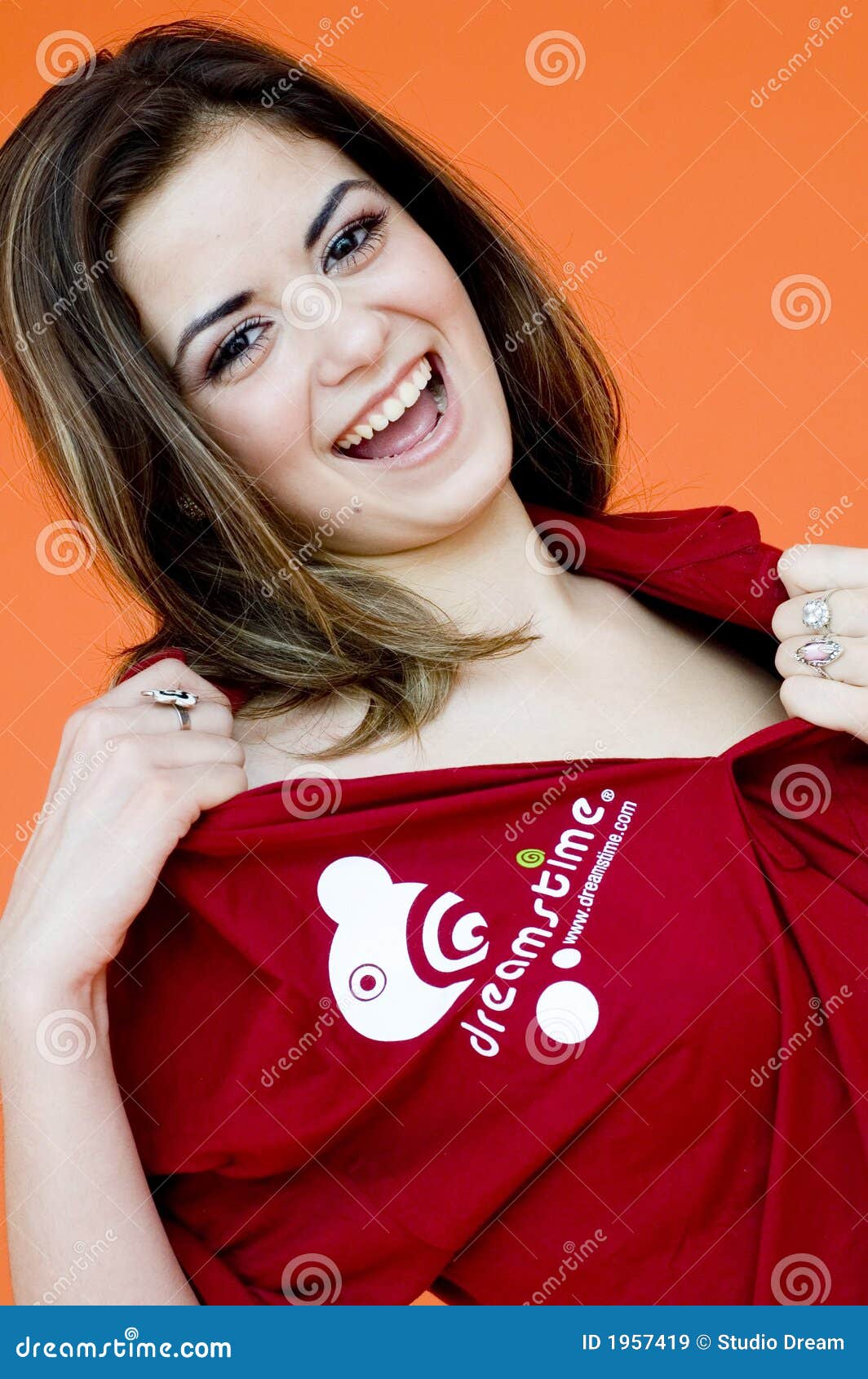 Girl In Dreamstime Shirt Royalty Free Stock Images - Image: 1957419