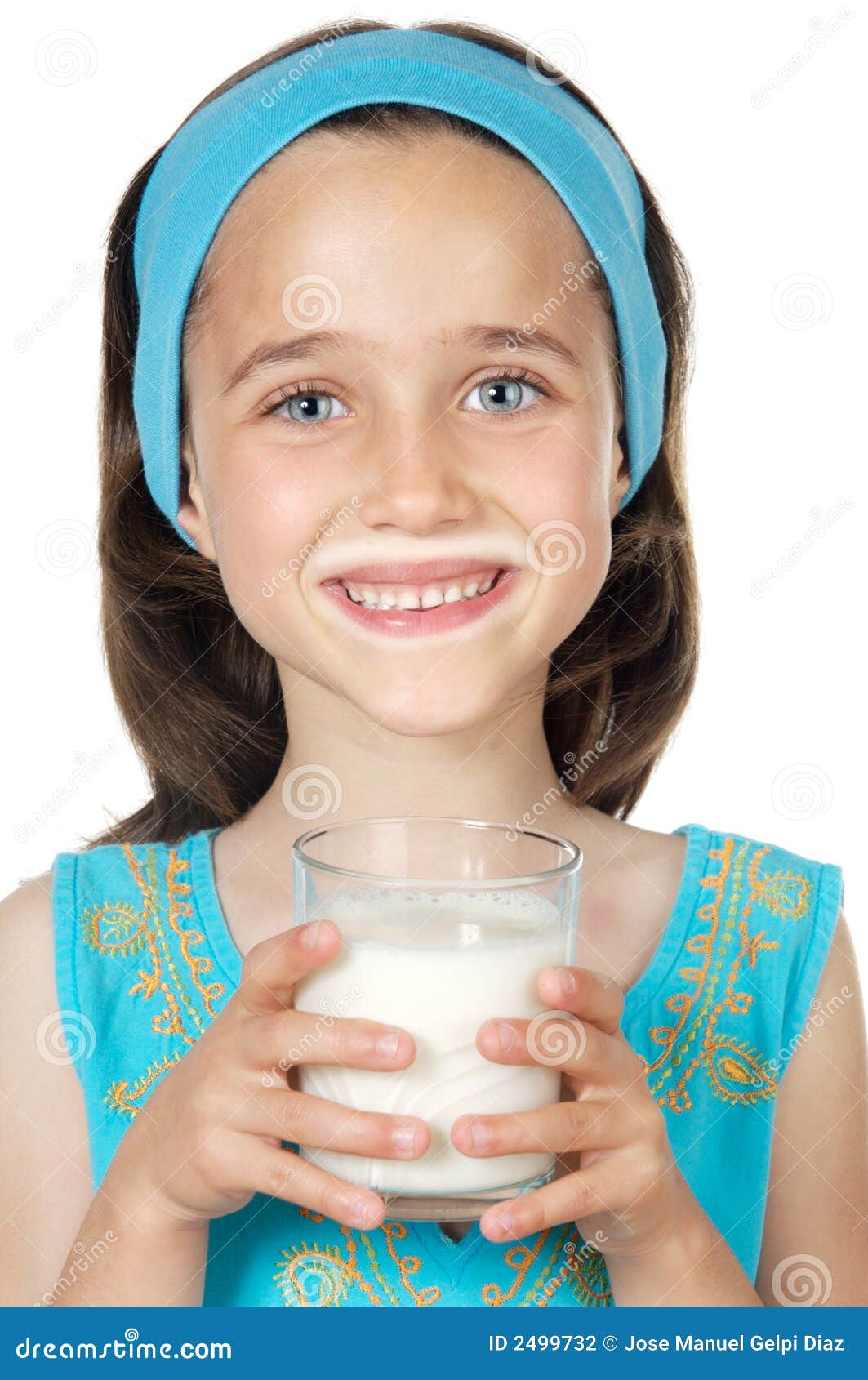 Girl drinking milk stock photo. Image of kids, isolated 2499732
