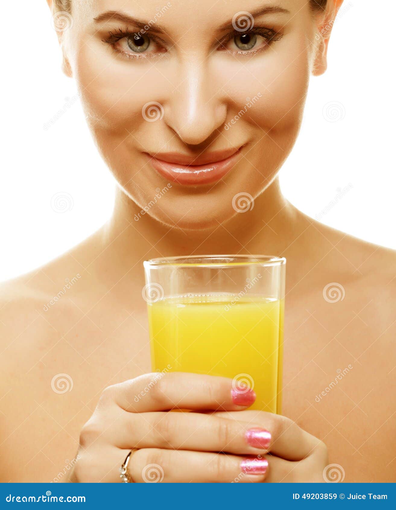 Girl drinking orange juice stock image. Image of beauty 49203859