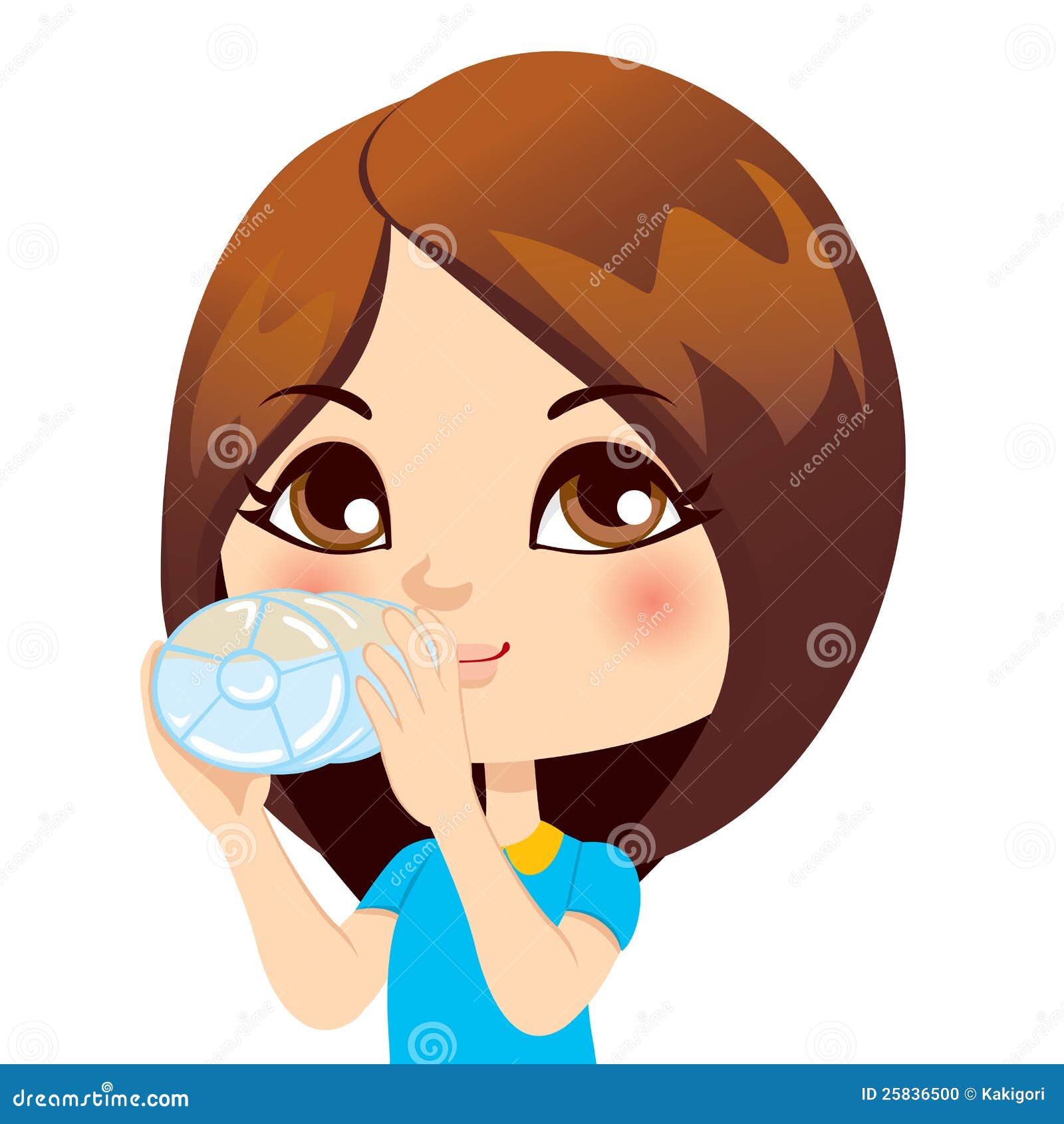 Girl Drinking Water stock vector. Illustration of face - 25836500 Girl Drinking Water stock vector. Illustration of face - 25836500