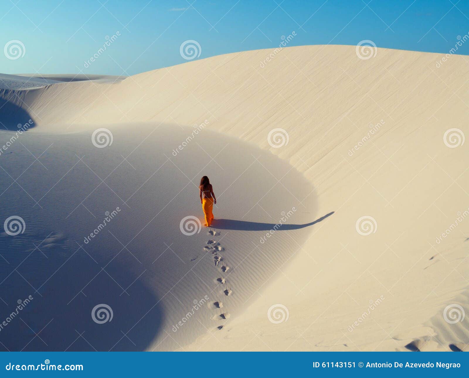 Girl in dune stock image. Image of dune, loner, park - 61143151