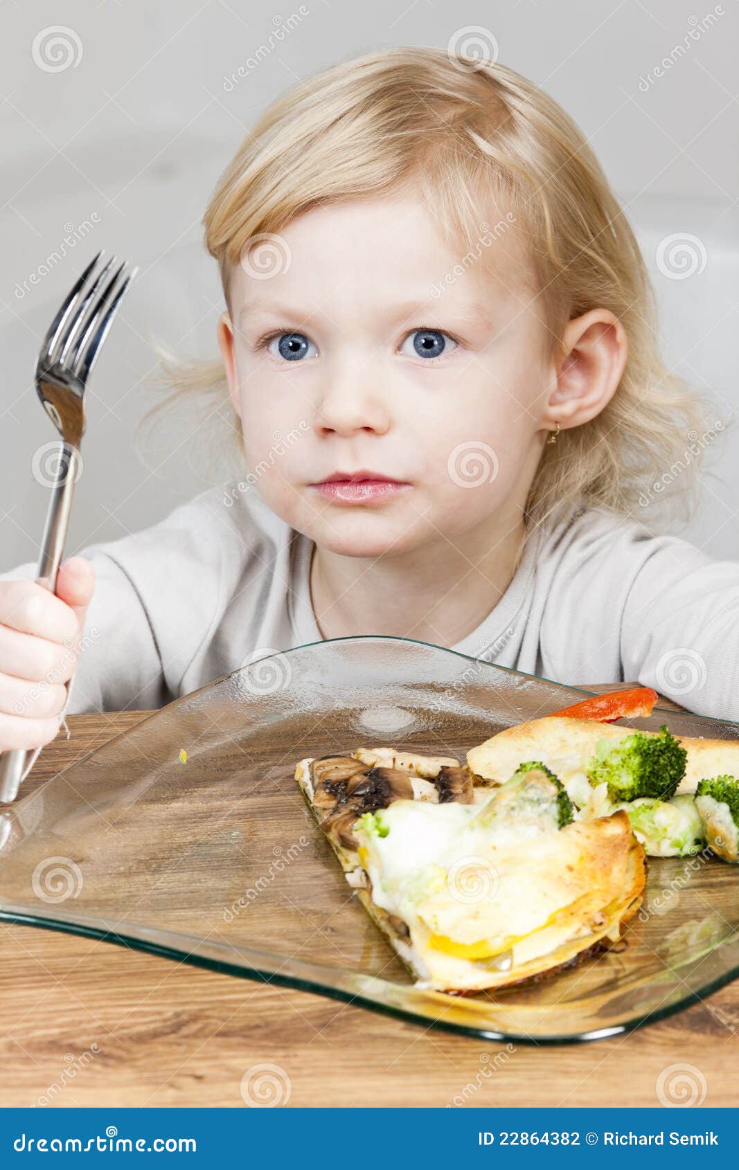 Girl eating quesadilla stock photo. Image of dish, healthy 22864382