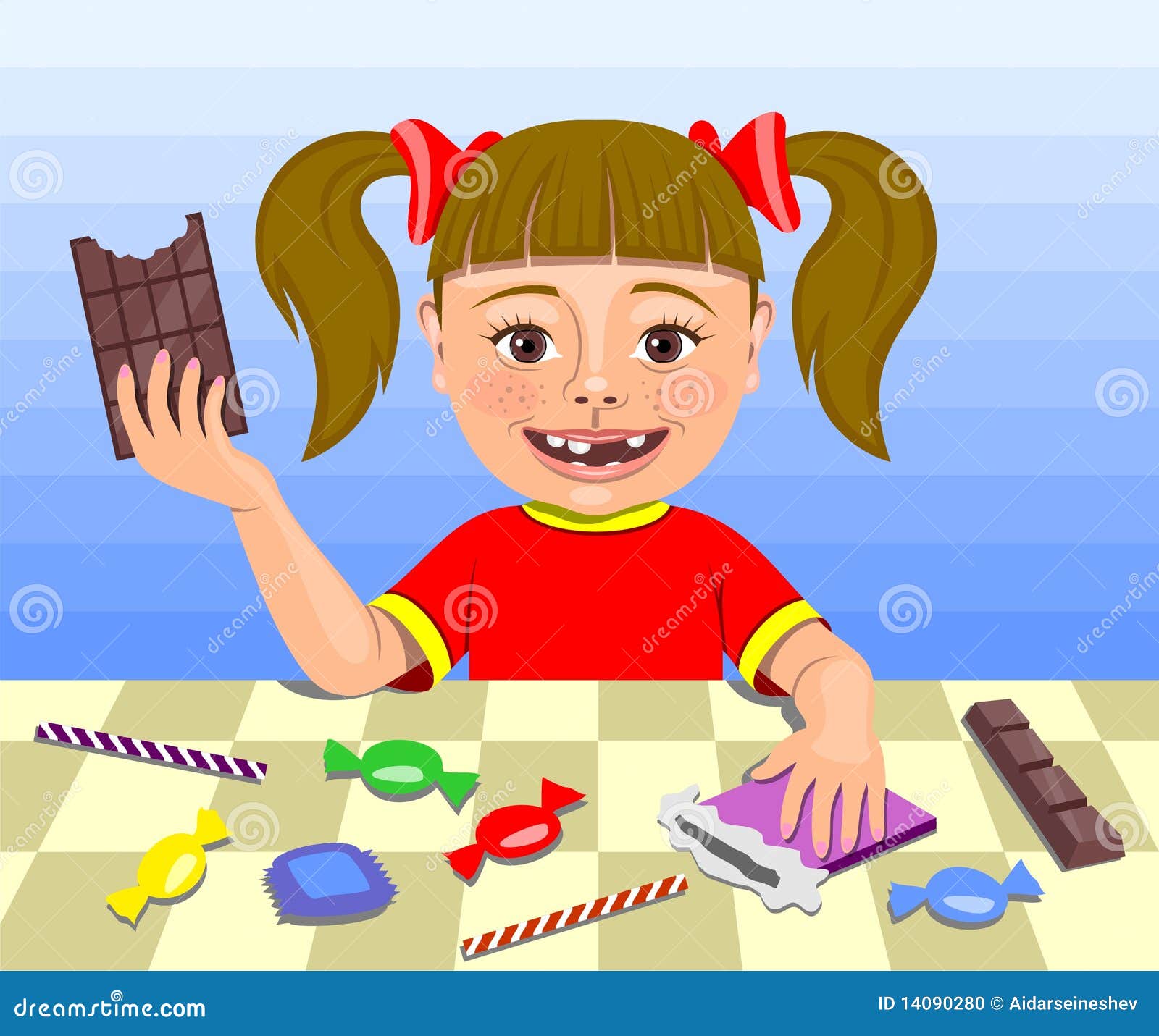 Chocolate Eating Girl Stock Illustrations – 1,211 Chocolate Eating Girl  Stock Illustrations, Vectors & Clipart - Dreamstime