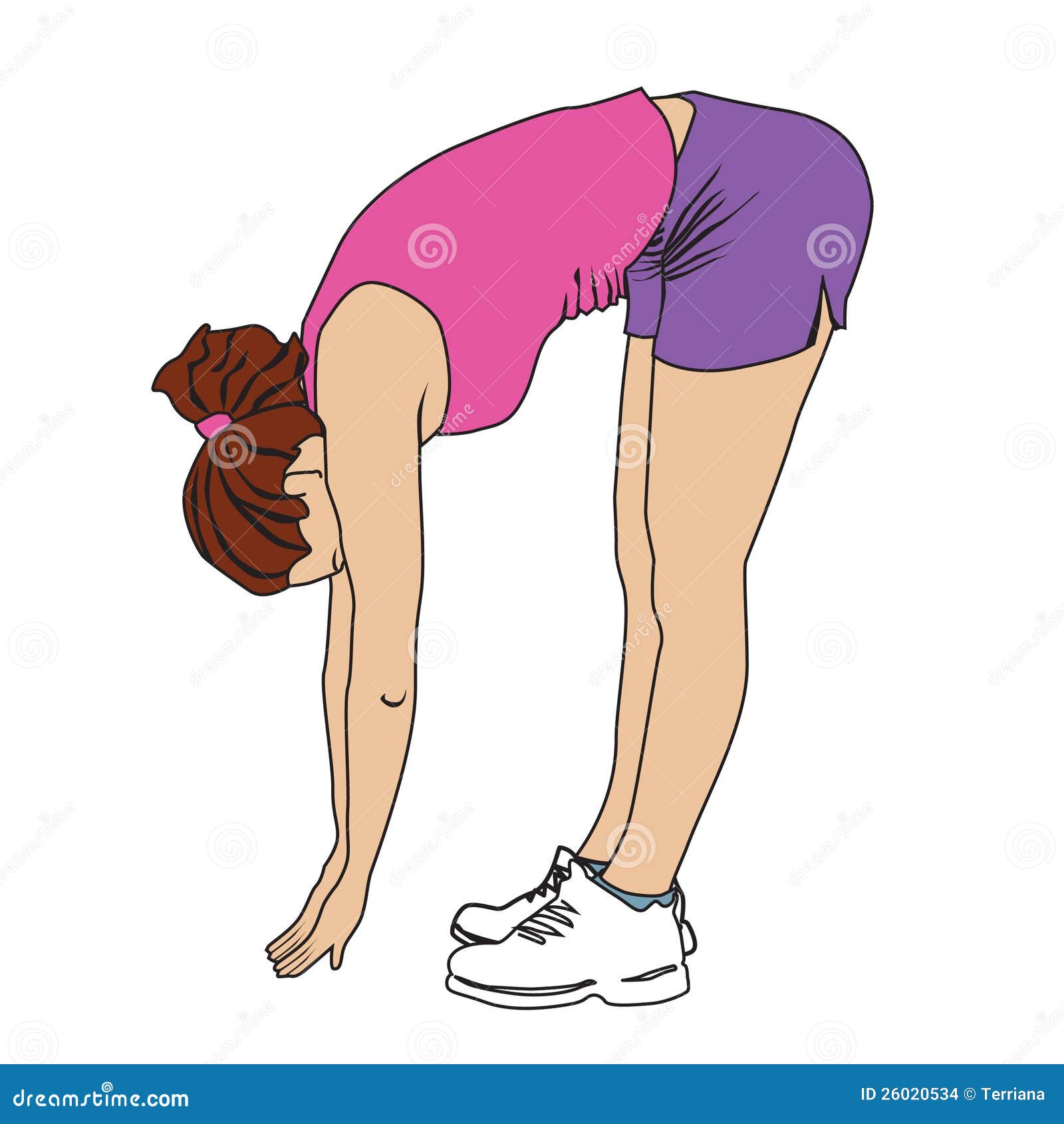 clipart of girl exercising - photo #22