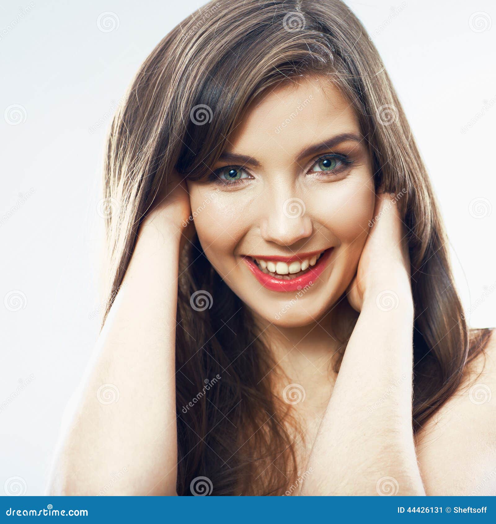 Girl Face Close Up. Beauty Young Woman Portrait Stock Image - Image of  white, female: 31154805