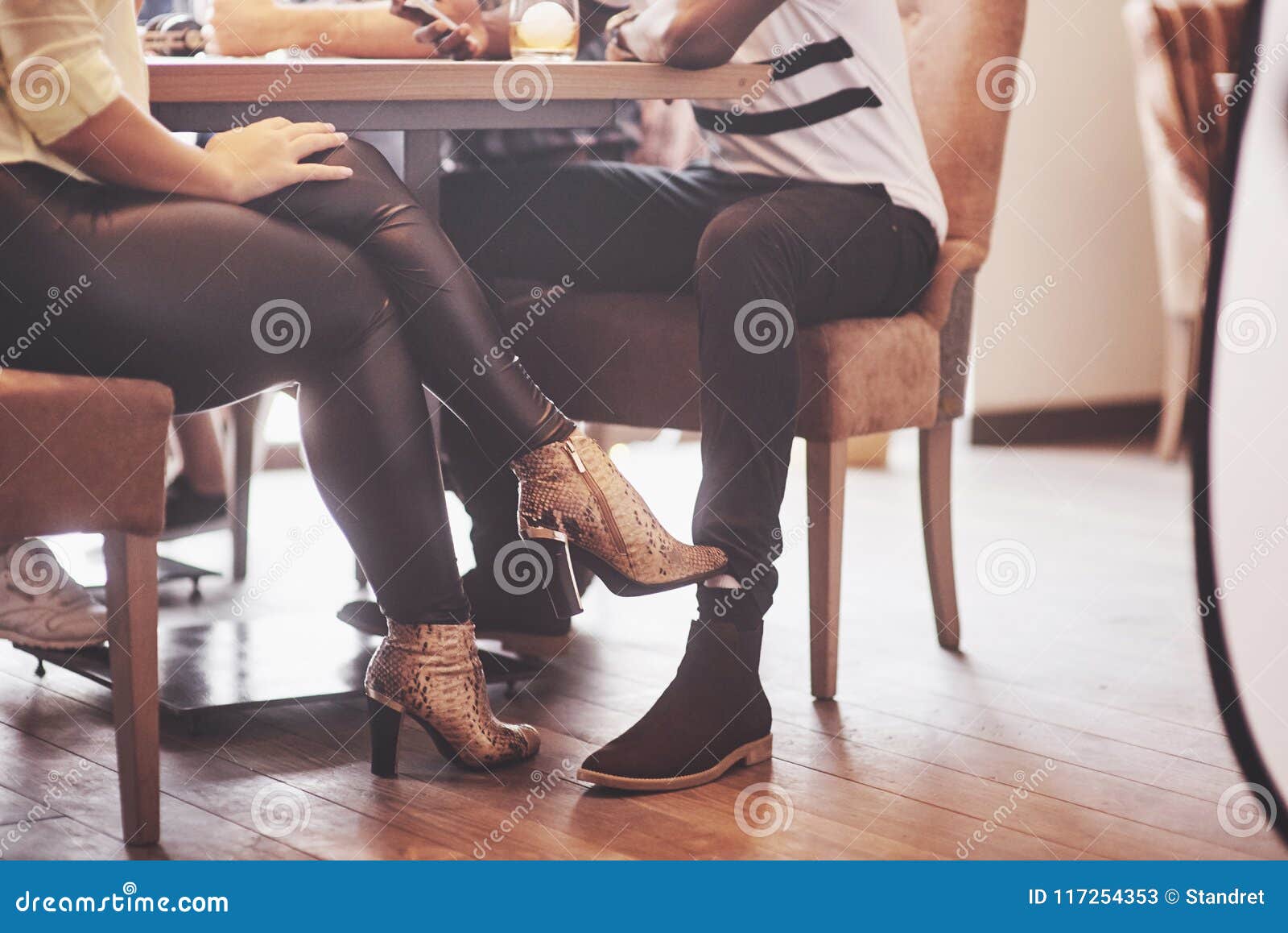 Sexy Feet in Restaurant